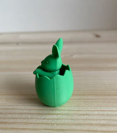 Mini Figura decorativa - Conejito en cáscara de huevo-3