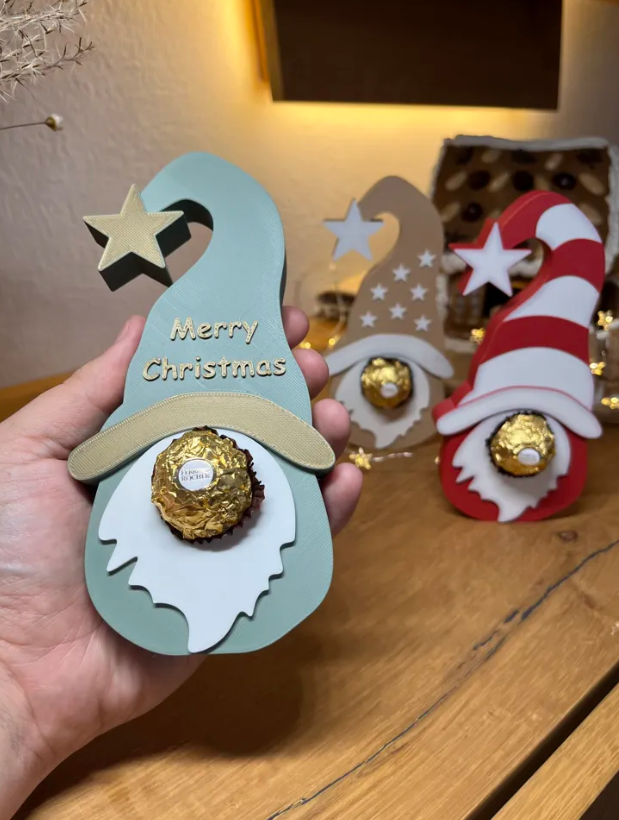 Adorno navidad chocolates - Gnomos (pack 3 un)-4