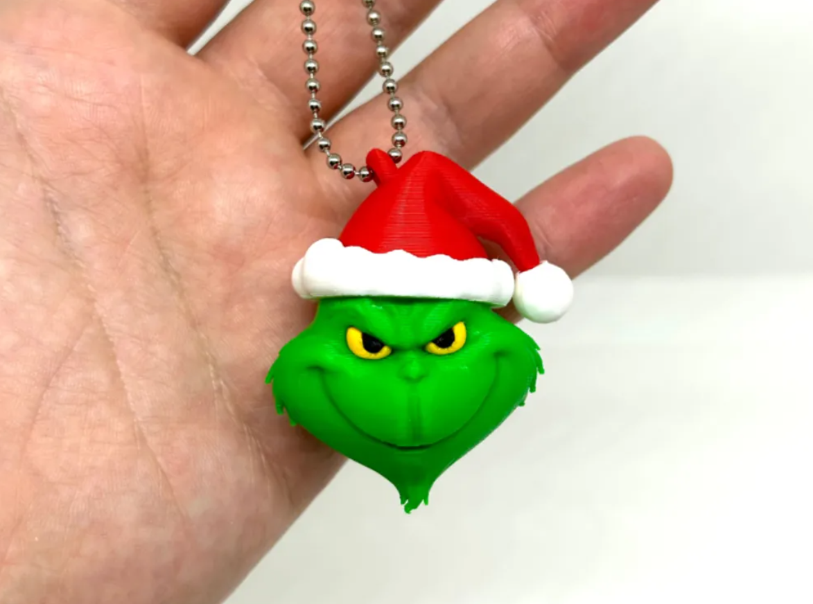Decoración - Llavero Mini Grinch Navideño-3