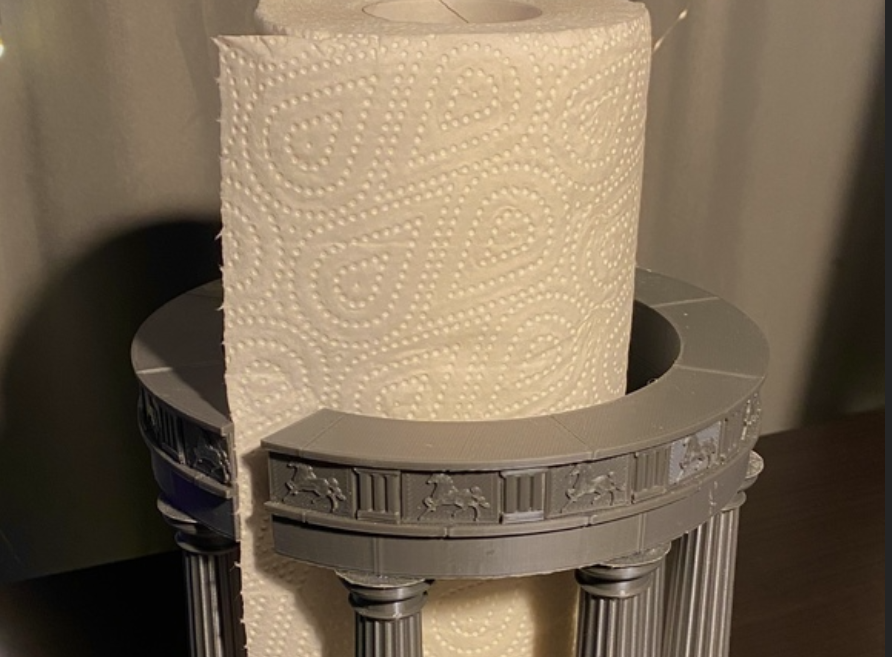 Soporte para Papel de Cocina Columna Griega (no incluye nova)-5