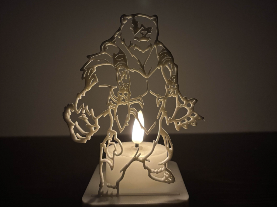 Portavelas LED- Volibear de League Of Legends (Sin Vela)-2