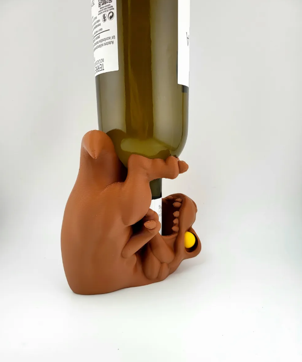 Porta Vino - Diseño Bebé Velociraptor-2