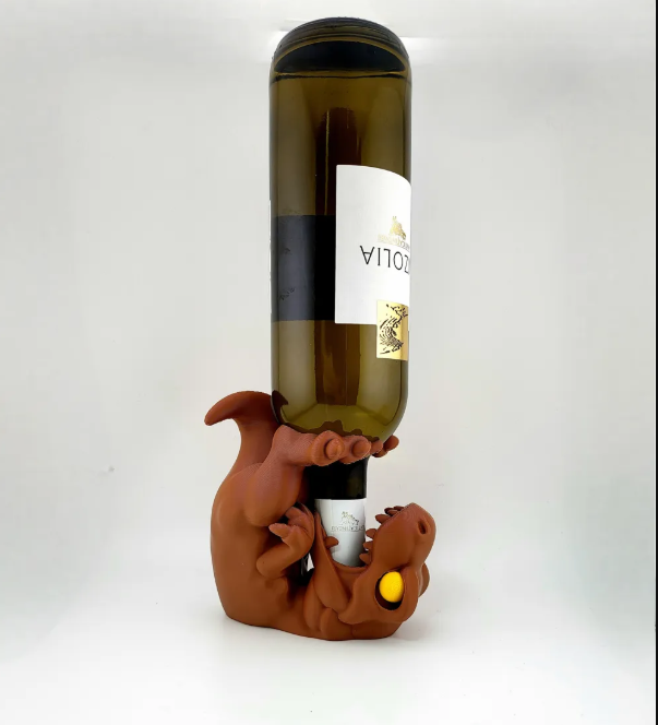 Porta Vino - Diseño Bebé Velociraptor-3