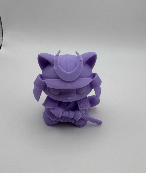 Figura Decorativa Prints Patro- Gatito Samurái -1