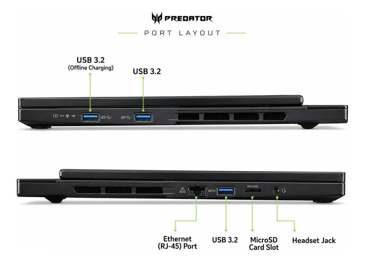 Notebook Gamer Acer Predator Helios Neo AI 16S RTX 5070 Ti 32GB 1 TB 16 OLED 240Hz Intel Ultra 9-5