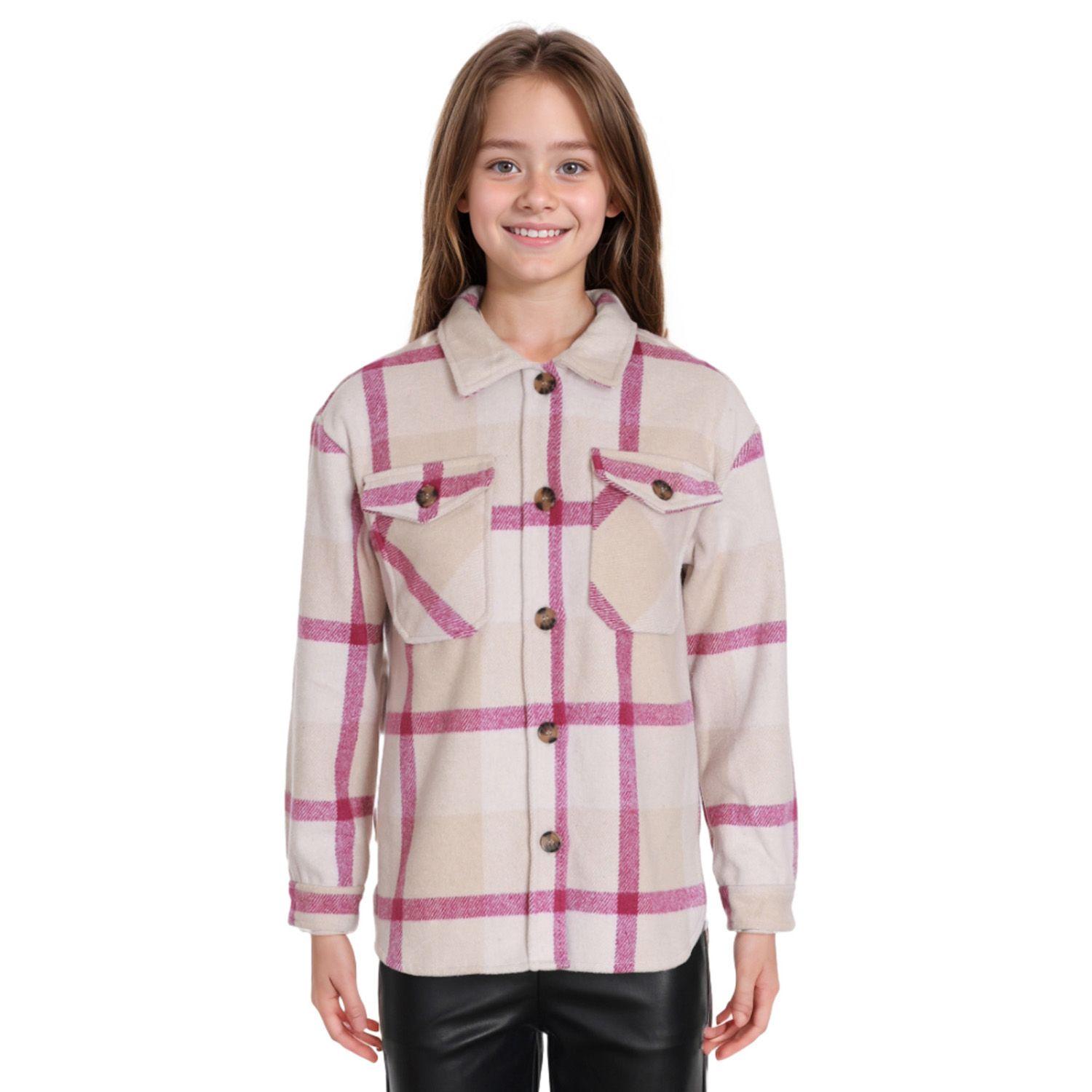 Blusa Niña Cotelé Polar Interior Beige-0