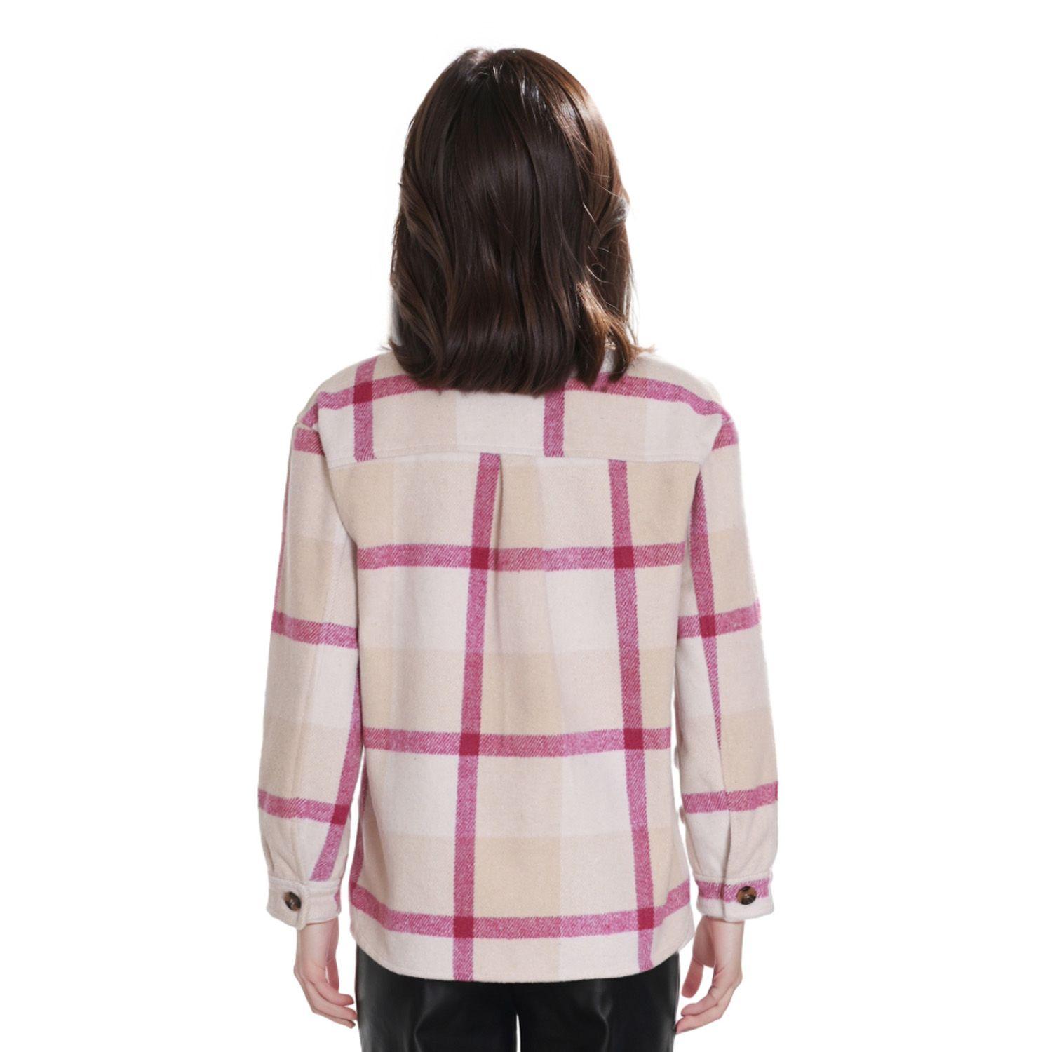 Blusa Niña Cotelé Polar Interior Beige-1