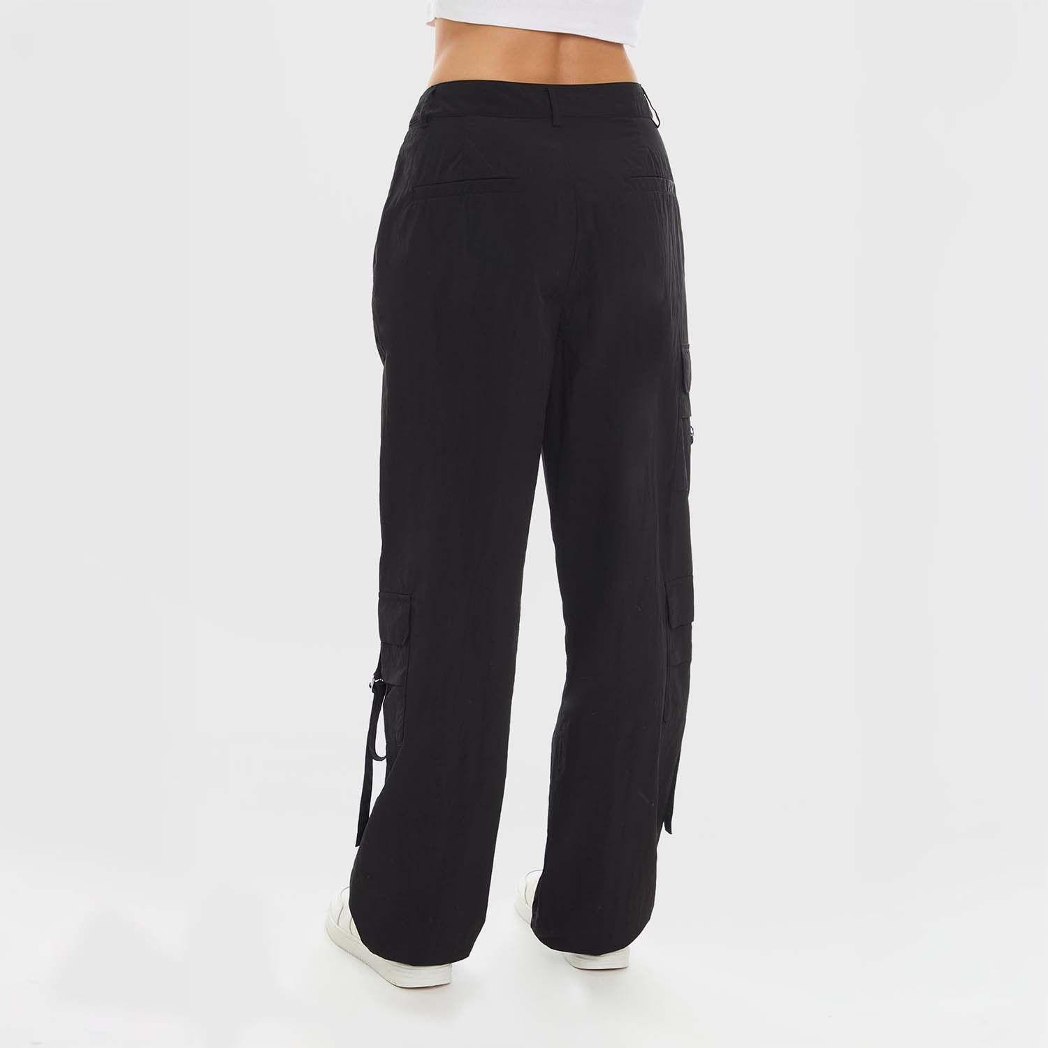 Pantalón Mujer Parachute Negro Fashion's Park-2
