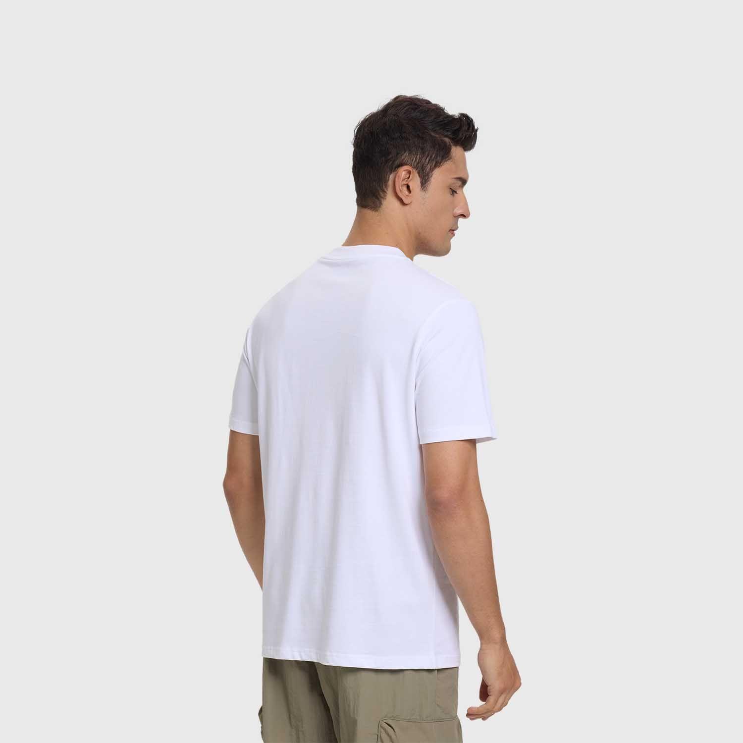 Polera Hombre Long Fit Básica Blanco Fsp Fashion's Park-2