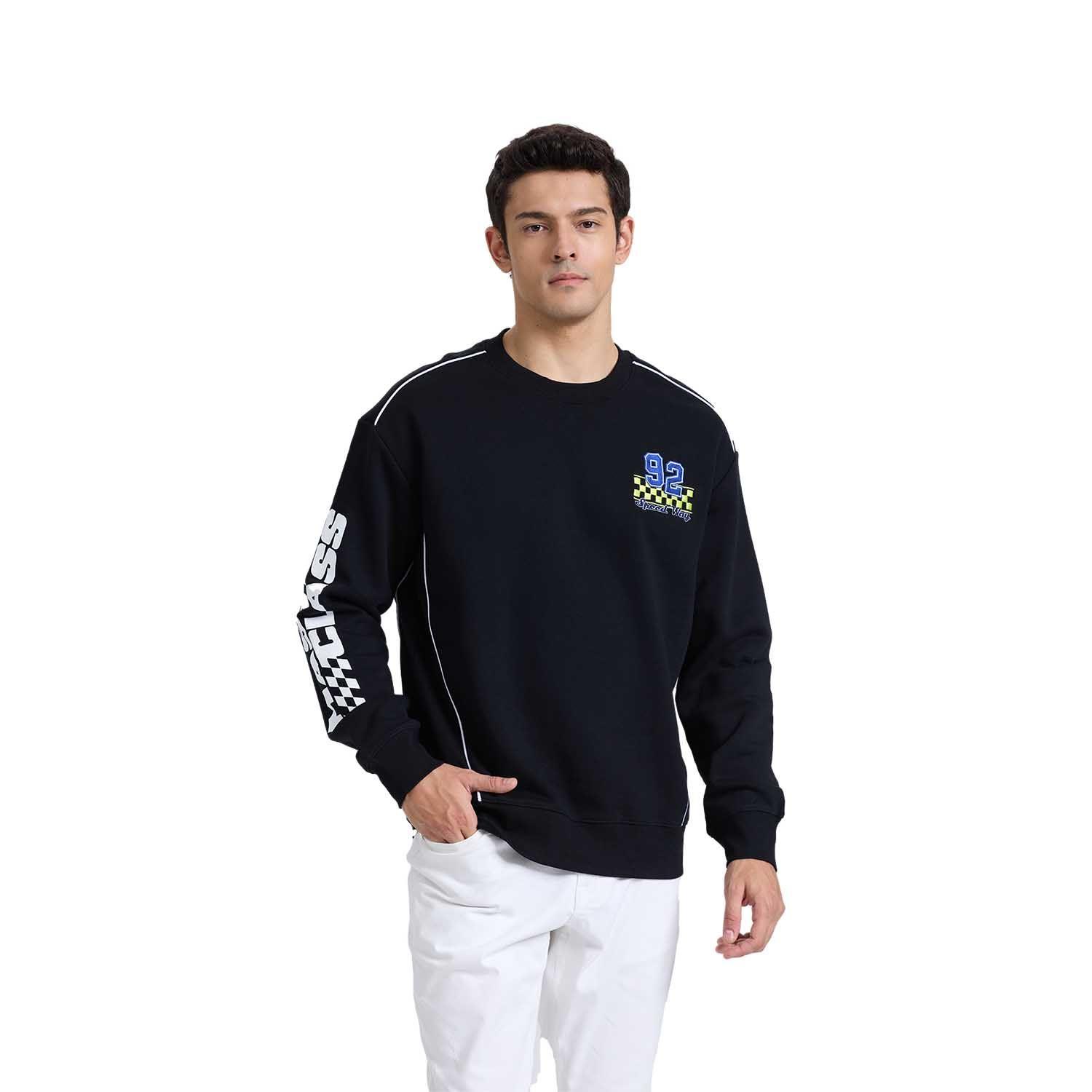 Polerón Hombre Racing Negro Fashion's Park-0