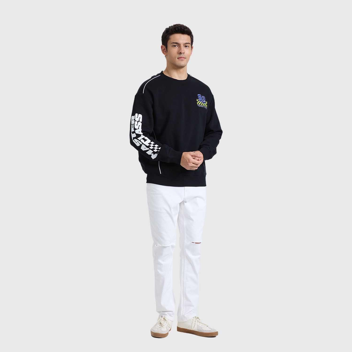 Polerón Hombre Racing Negro Fashion's Park-3