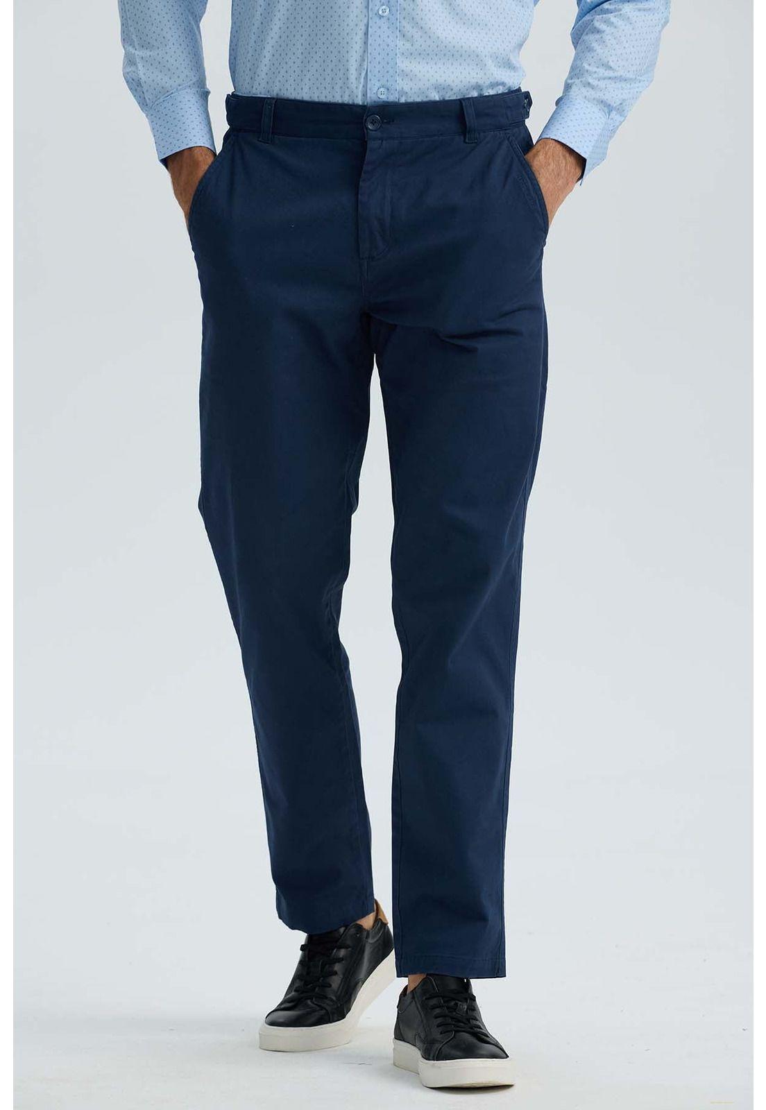 Pantalón Hombre Sastrero Azul Marino-0