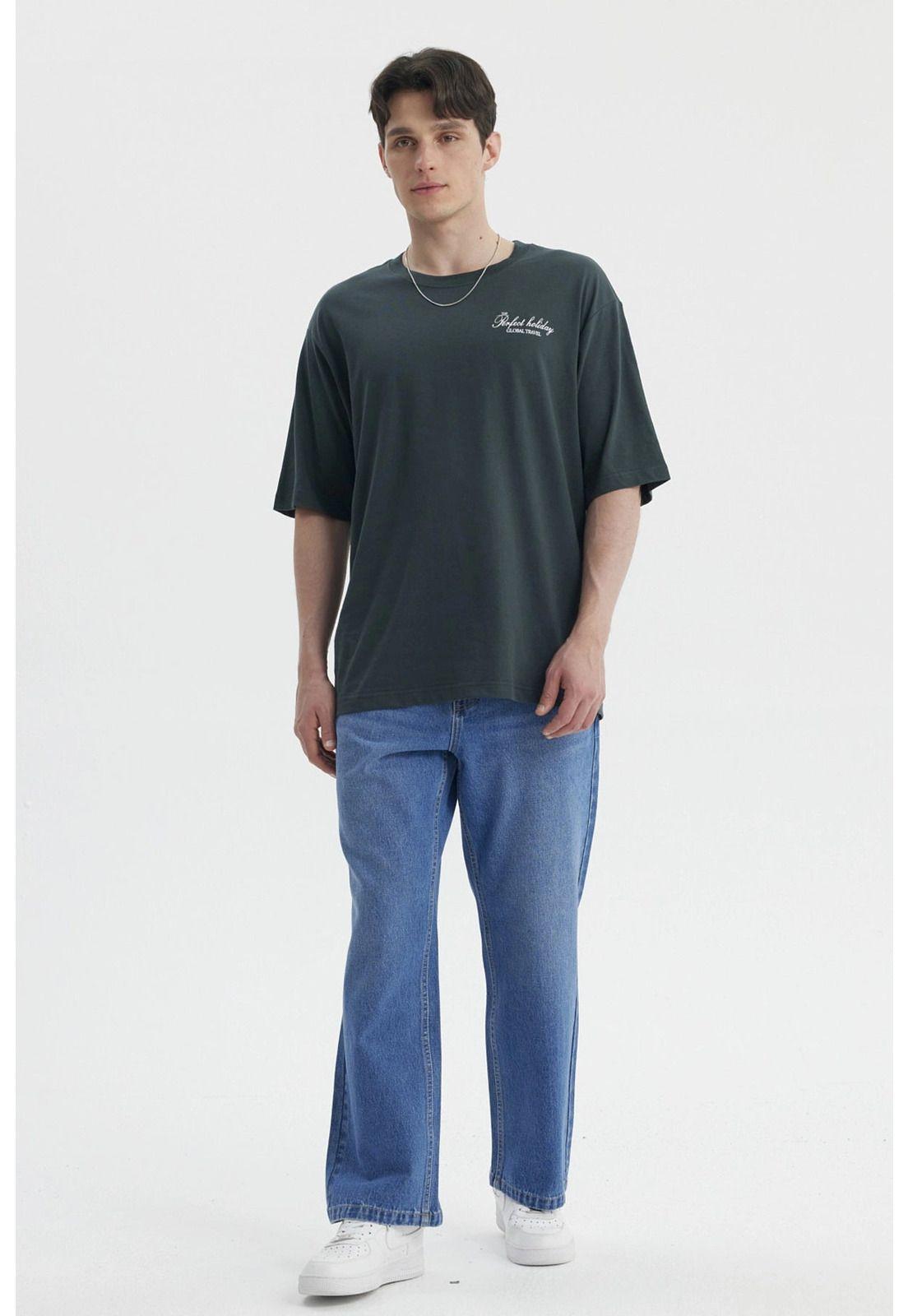 Polera Hombre Slim Verde-3