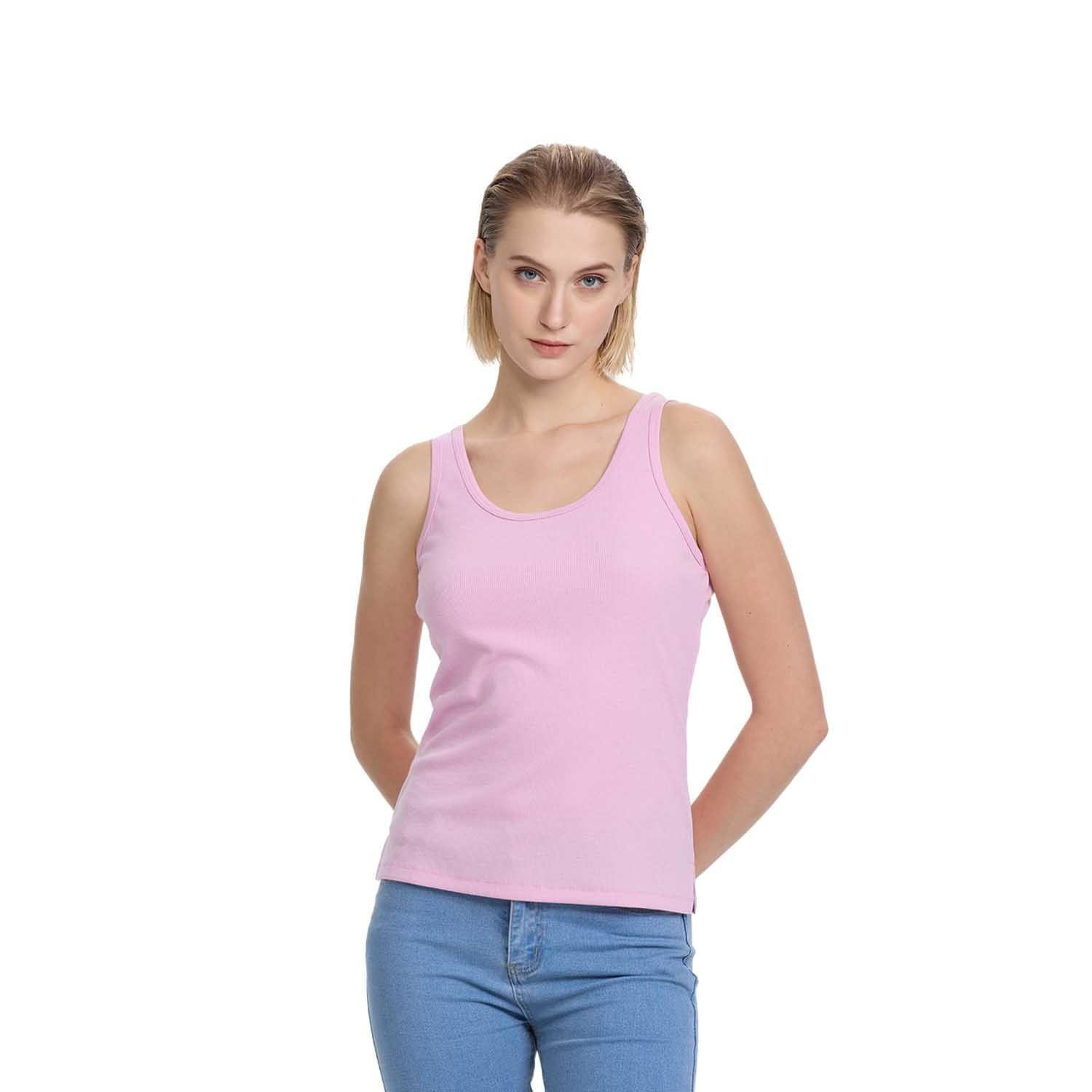 Polera Mujer Pabilo Rib Lisa Rosado Fashion's Park-0