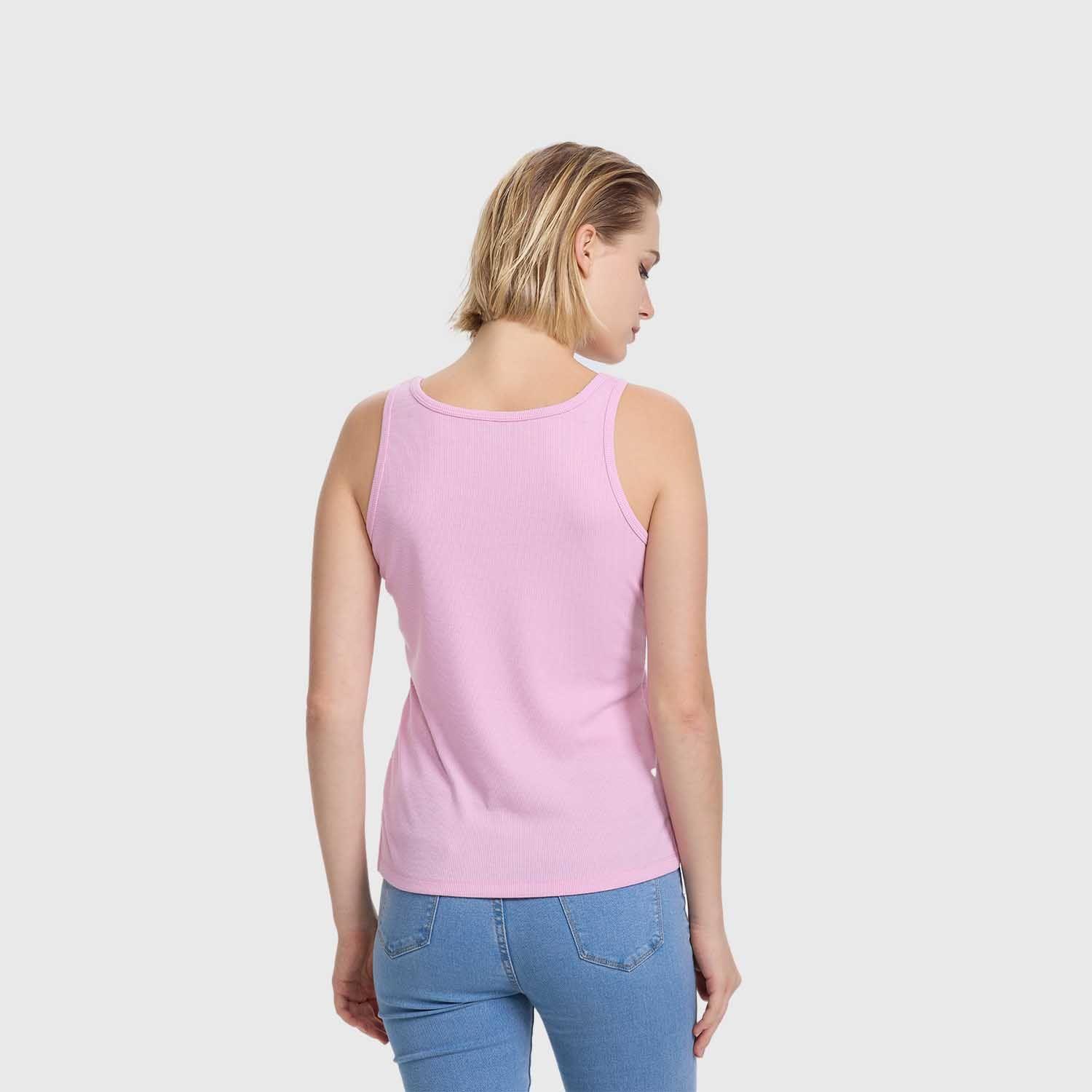 Polera Mujer Pabilo Rib Lisa Rosado Fashion's Park-2