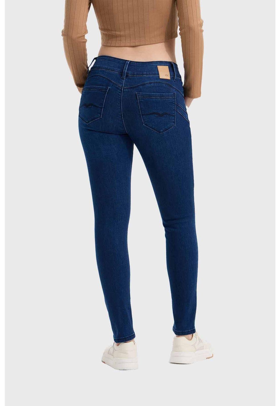 Jeans Mujer Kim Skinny Azul-2