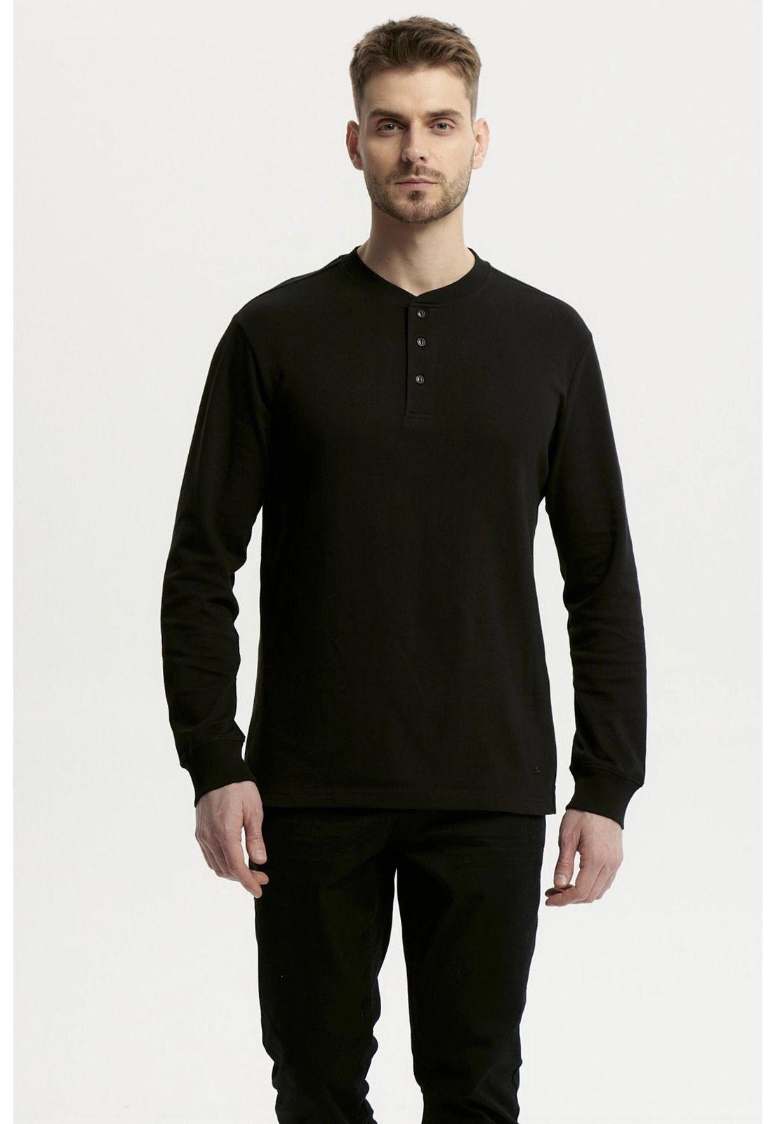 Polera Hombre Slim Negro - XlV-0