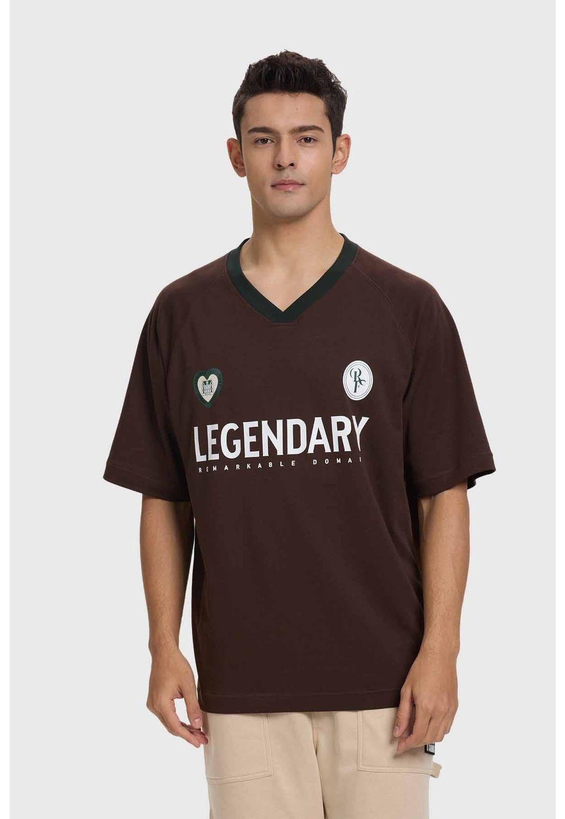 Polera Hombre Futbol Chocolate-0