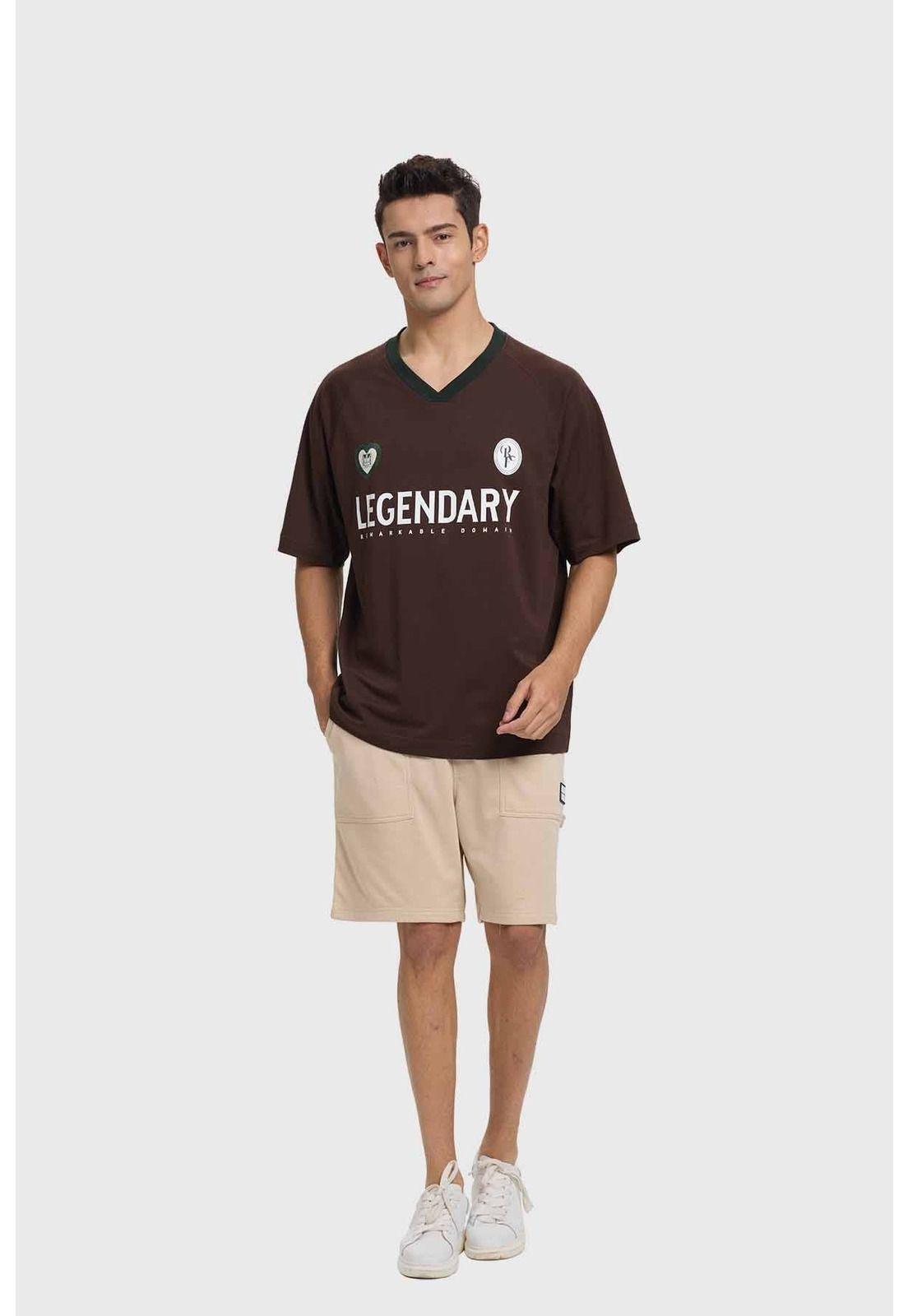 Polera Hombre Futbol Chocolate-3