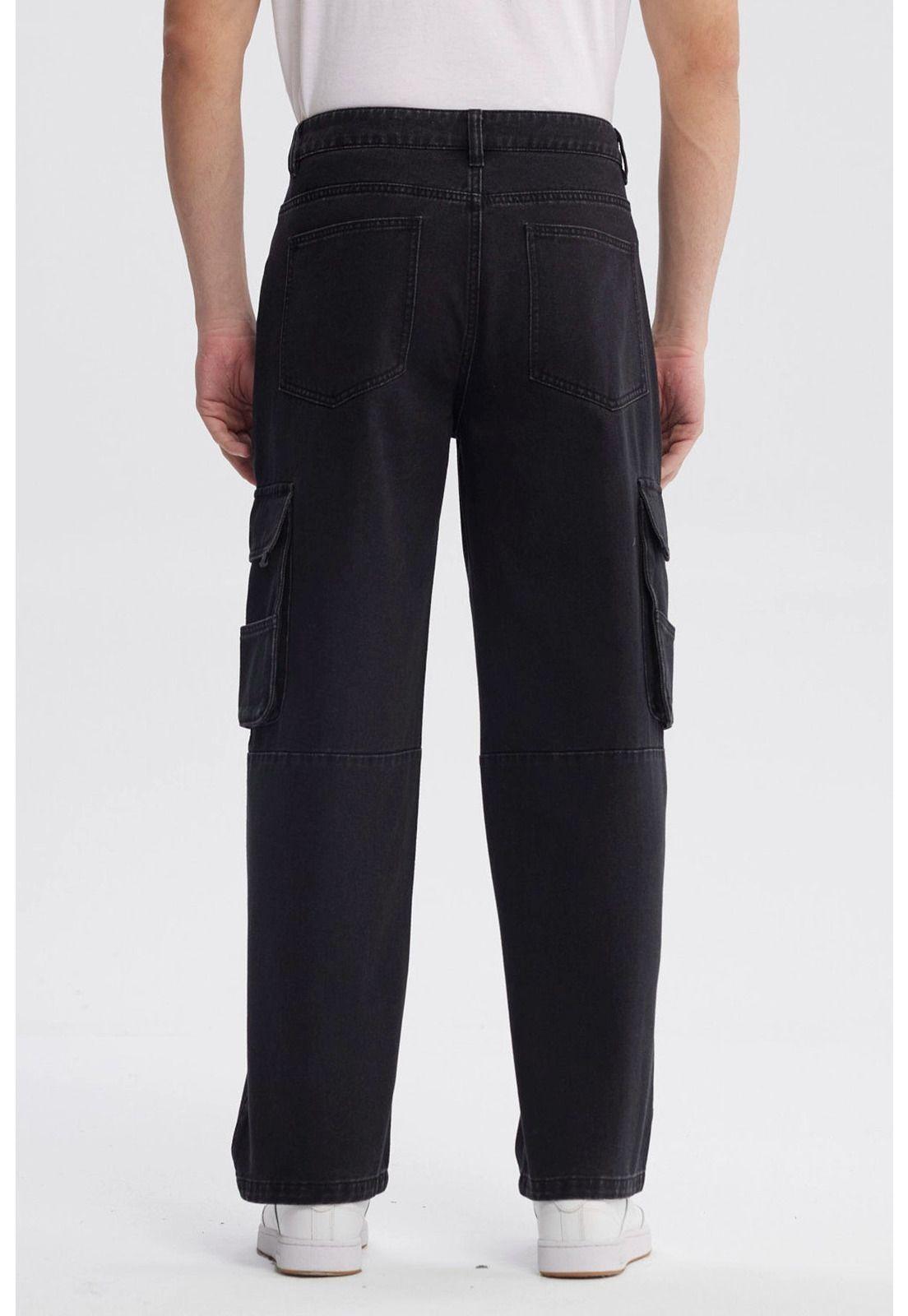 Jeans Hombre Baggy Negro - lll-2