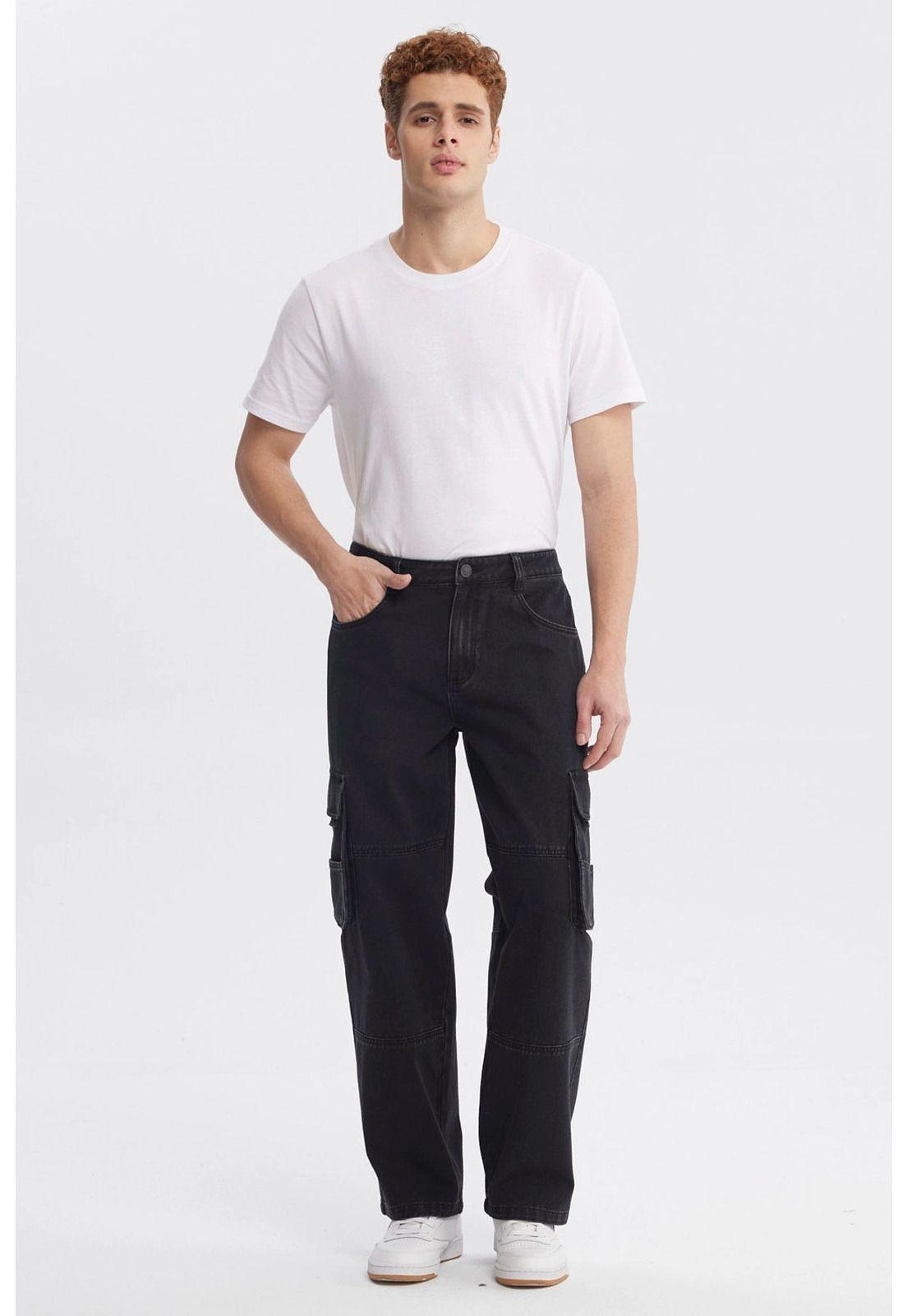 Jeans Hombre Baggy Negro - lll-3