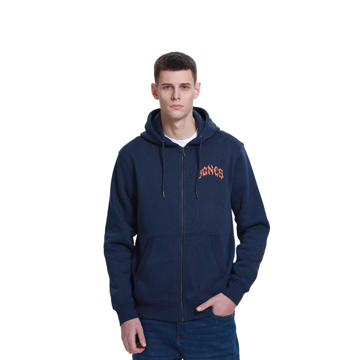 Polerón Hombre Hoodie Full Zipper Azul Fashion's Park-0