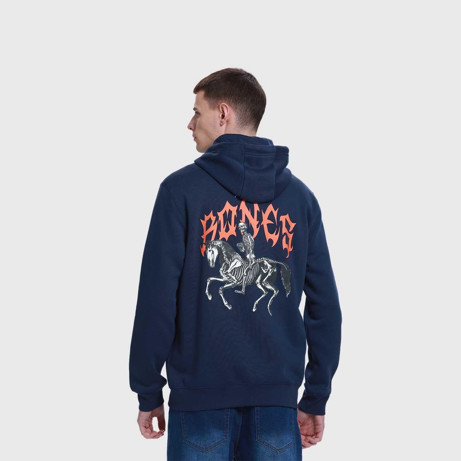 Polerón Hombre Hoodie Full Zipper Azul Fashion's Park-2