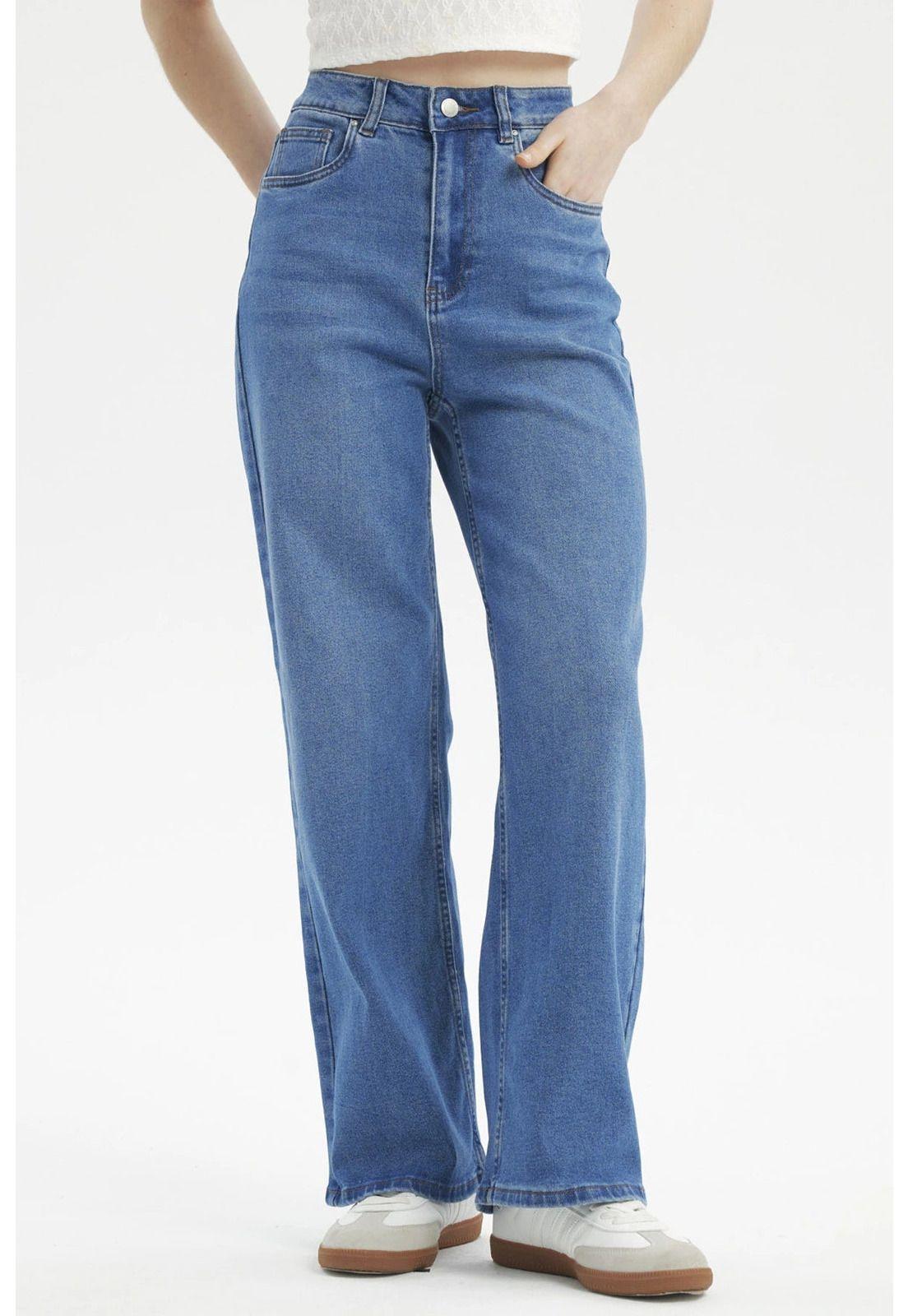 Jeans Mujer Baggy Azul - ll-0