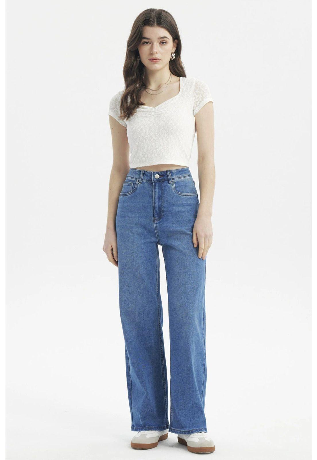 Jeans Mujer Baggy Azul - ll-3