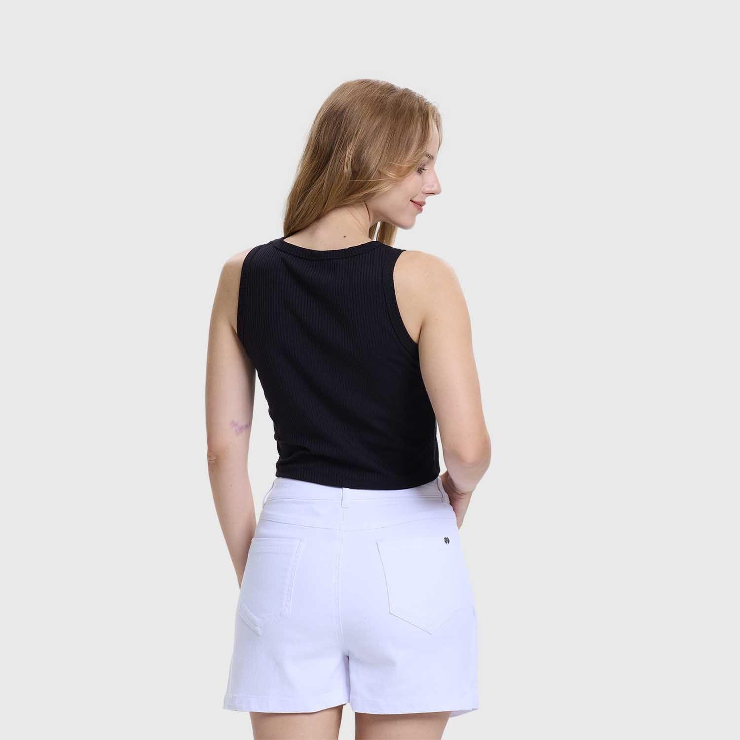 Polera Mujer Sudadera Negro Fashions Park-2