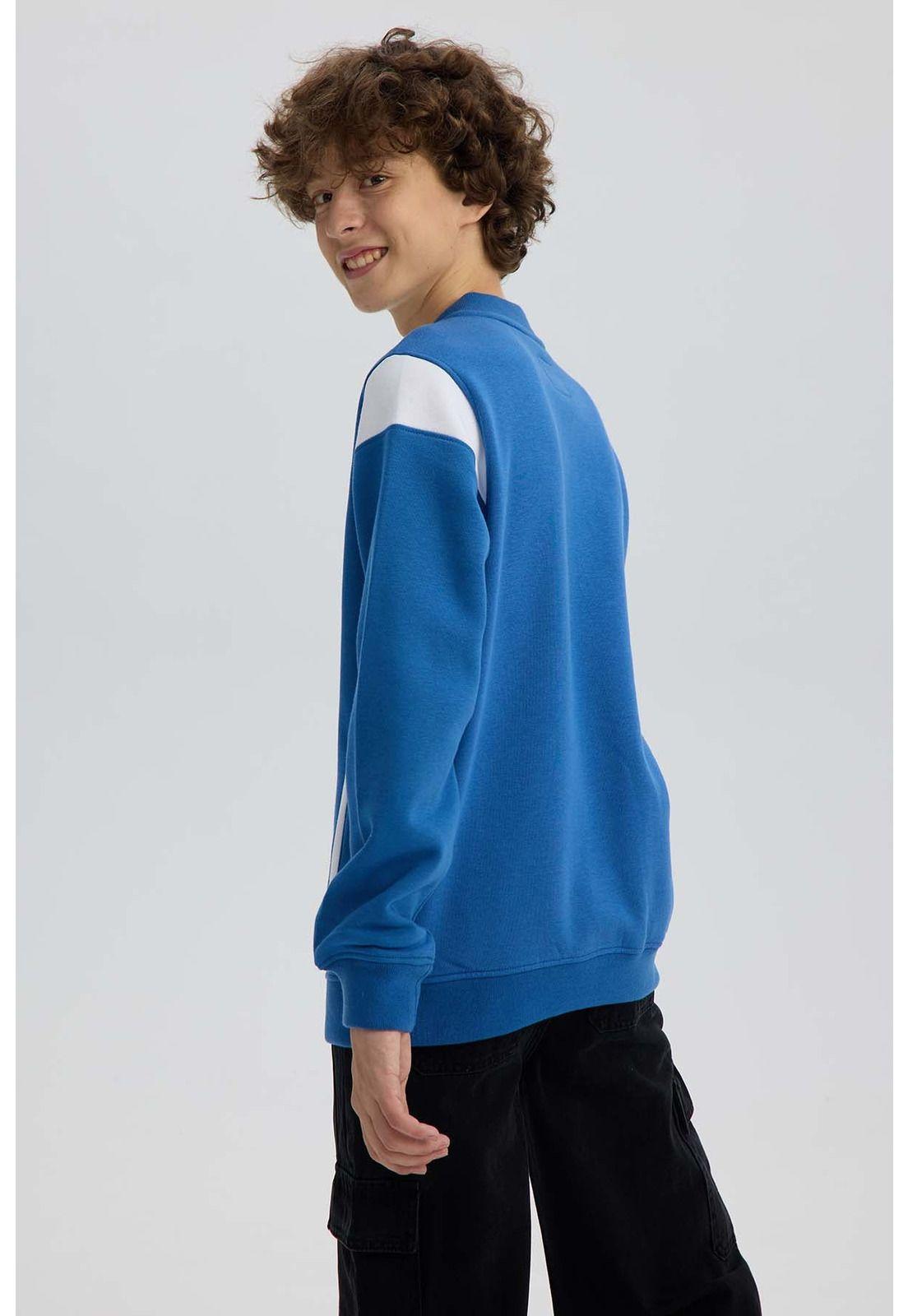 Polerón Niño College Azul-2