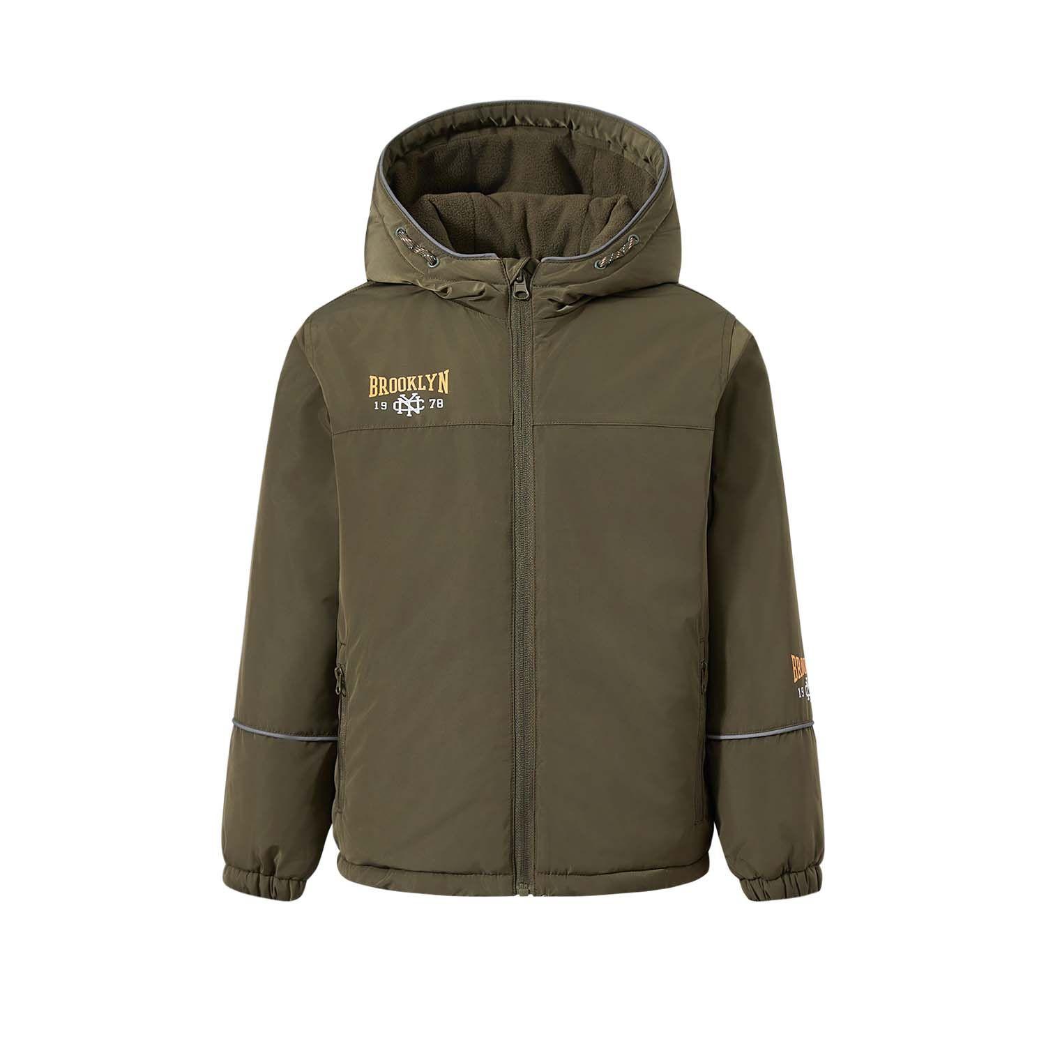 Chaqueta Niño Polar Verde Militar-0