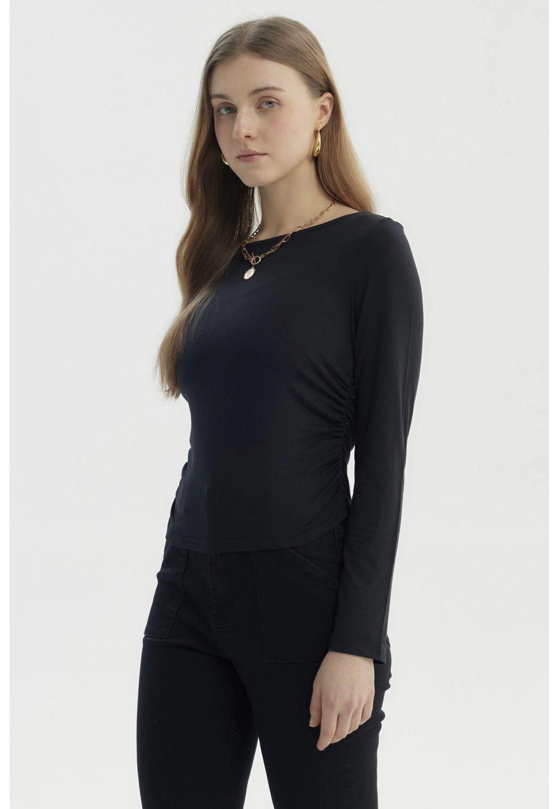 Polera Mujer Slim Negro - Xl-1