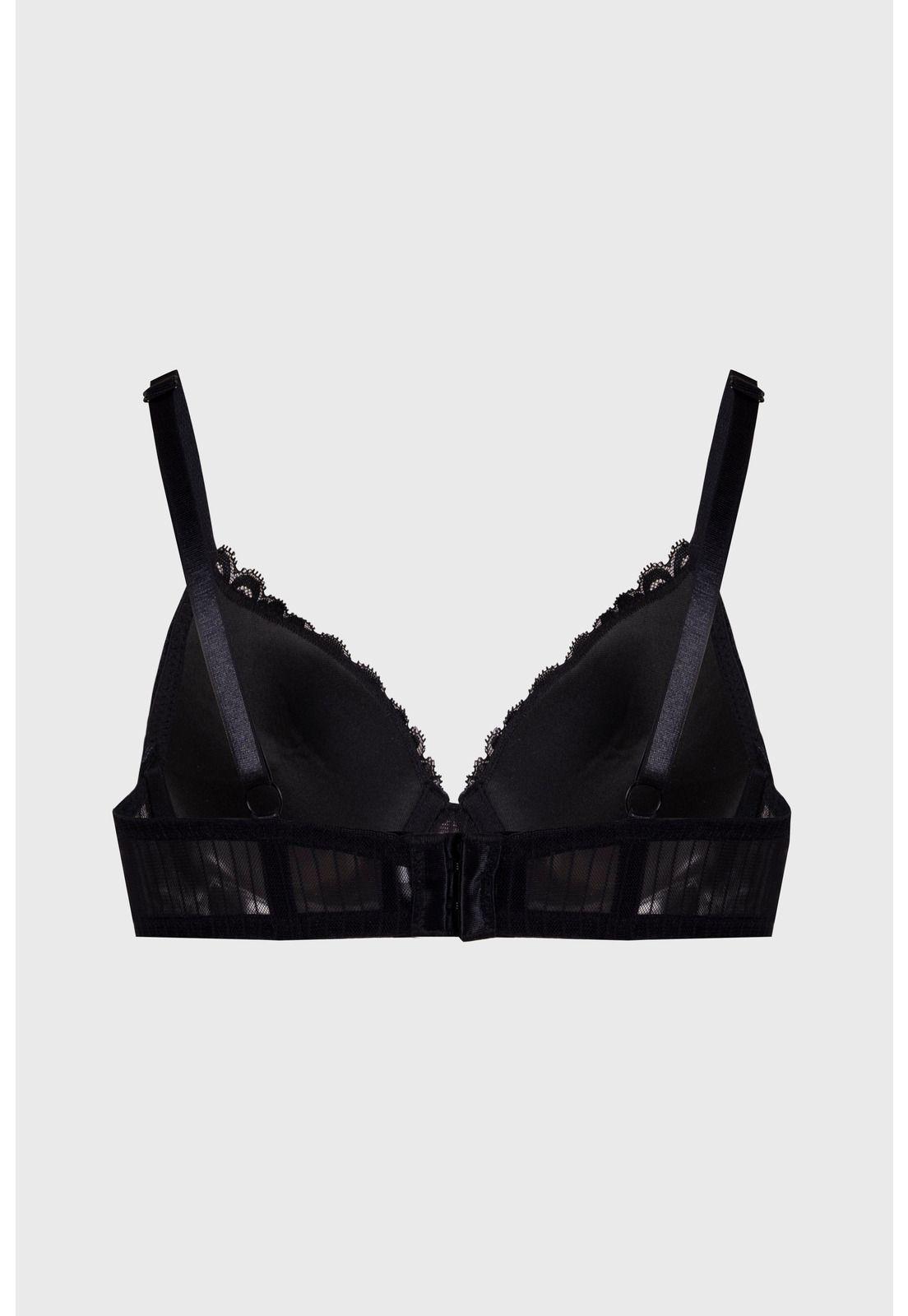 Sostén Mujer Copa Soft Encaje Negro-1