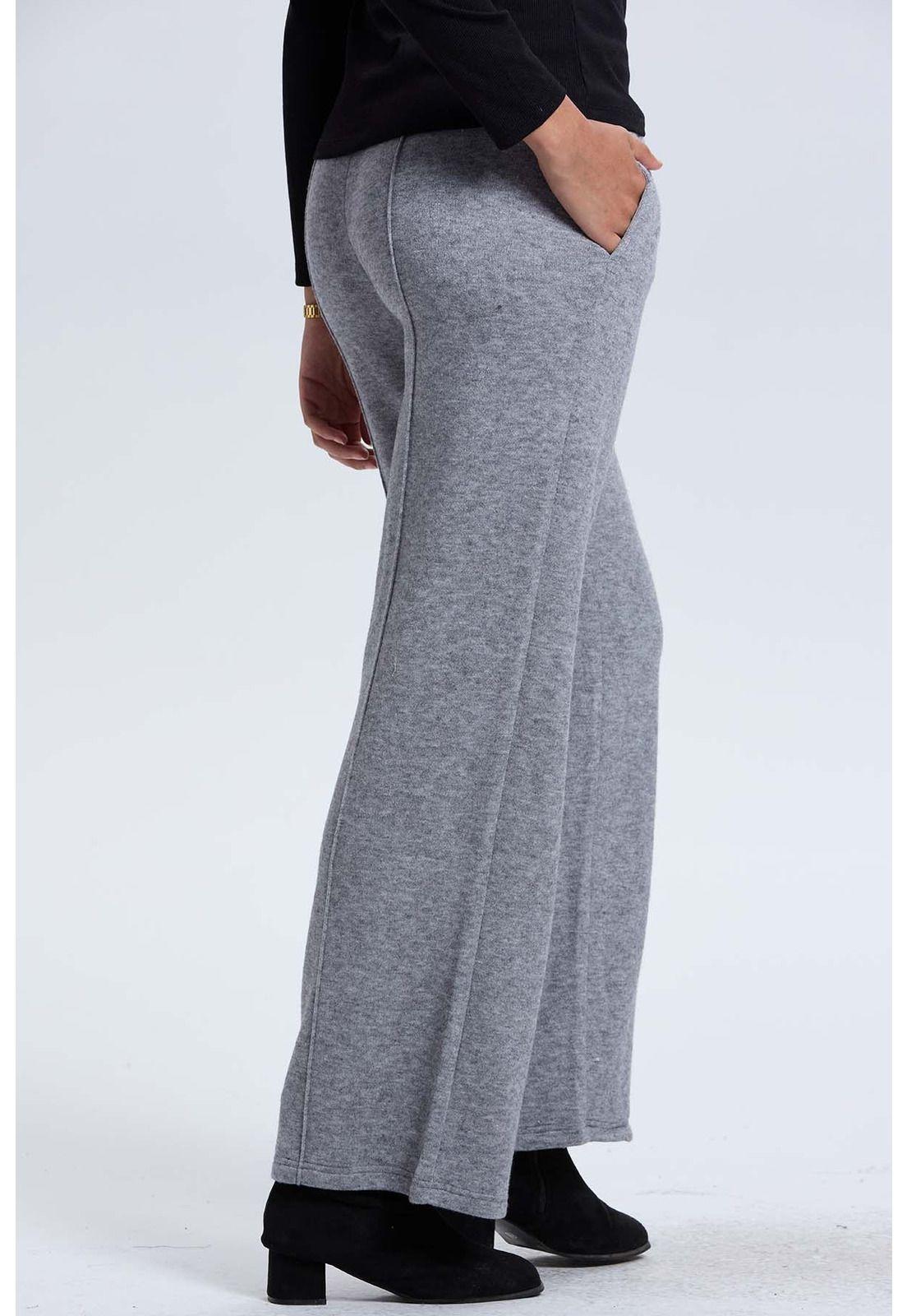 Pantalón Buzo Mujer Camman Gris Melange-2