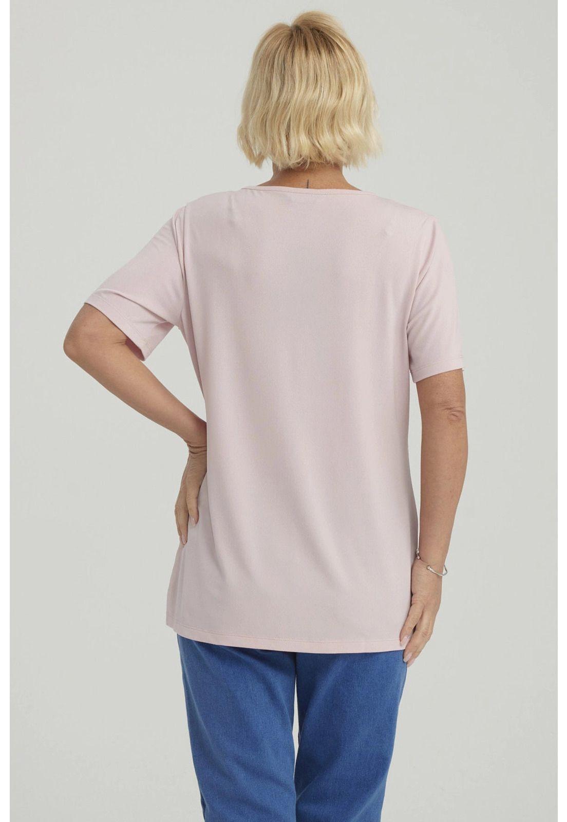 Polera Mujer Detalle Cuello Terracota-2