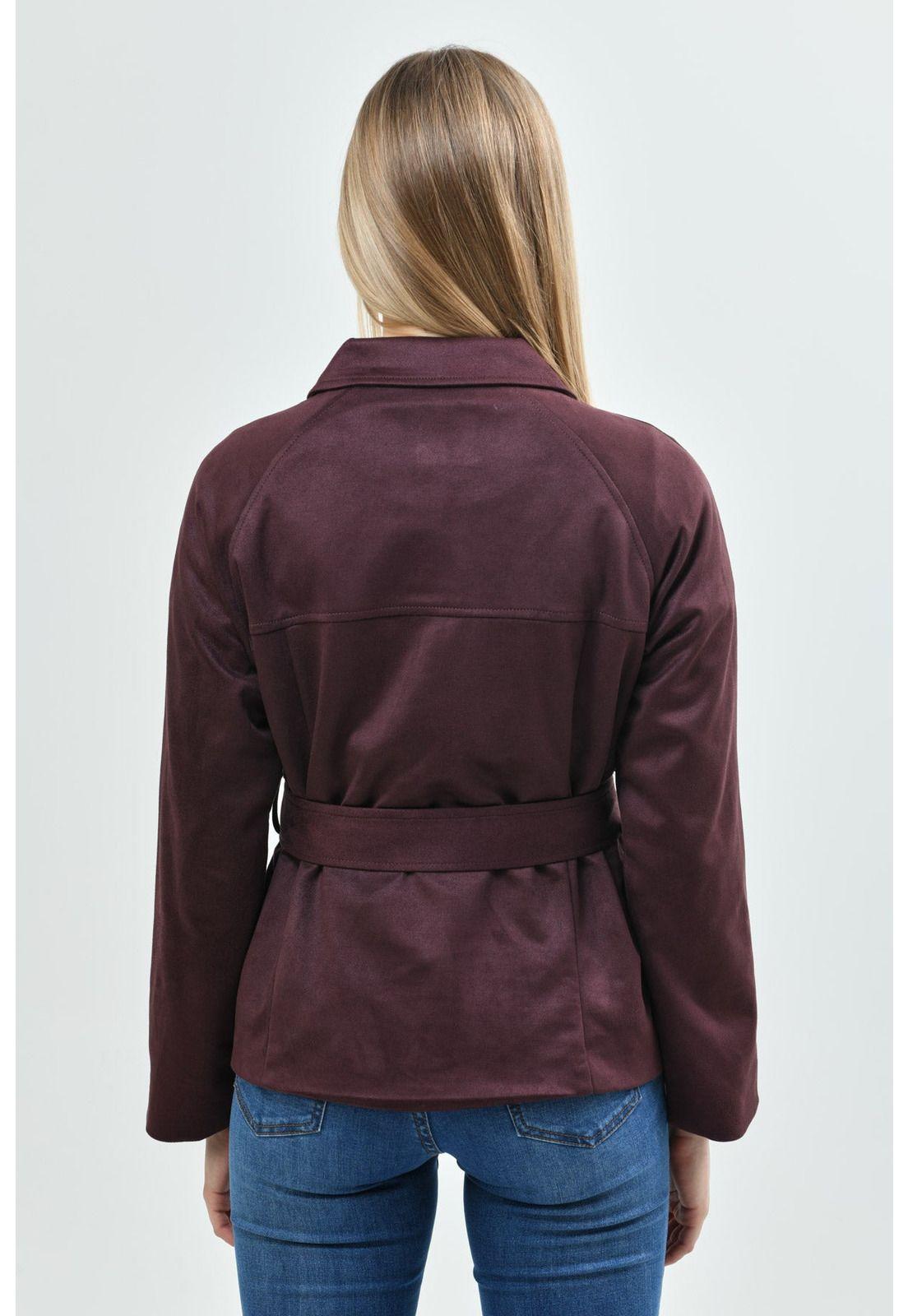 Chaqueta Mujer Regular Vino - lll-1