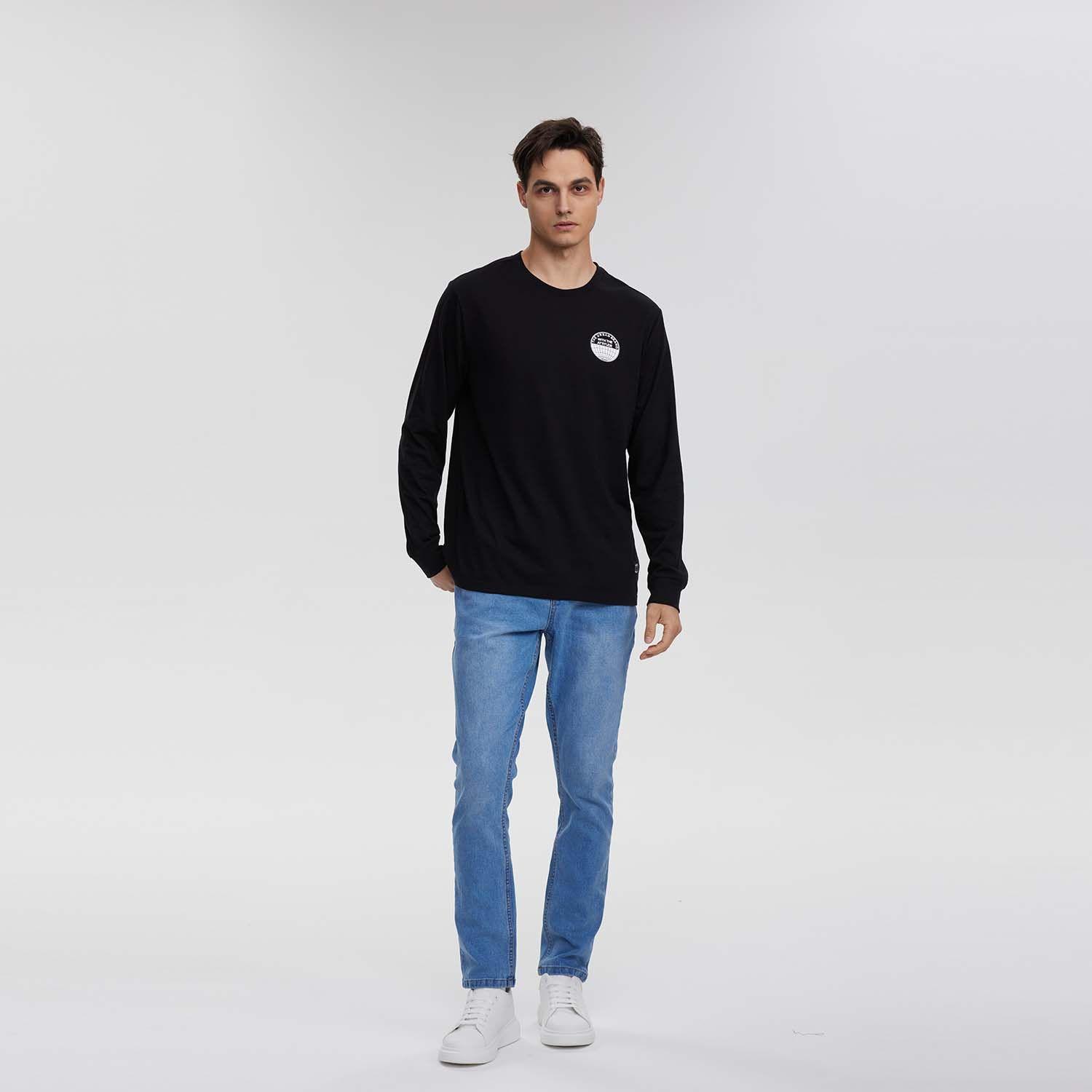 Polera Hombre Printed Juvenil Negro Fashion´s Park-3