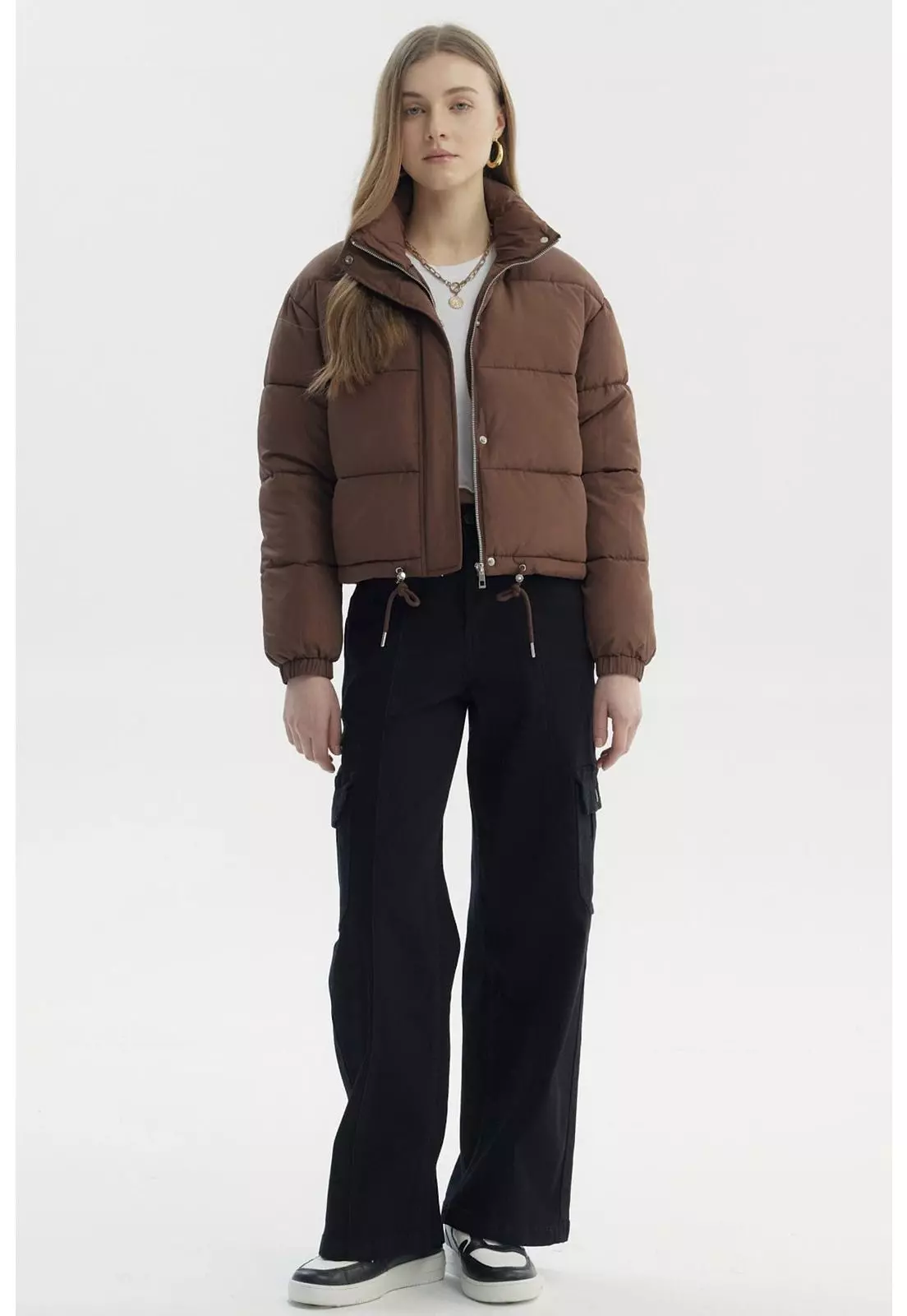 Parka Mujer Puffa Chocolate-3