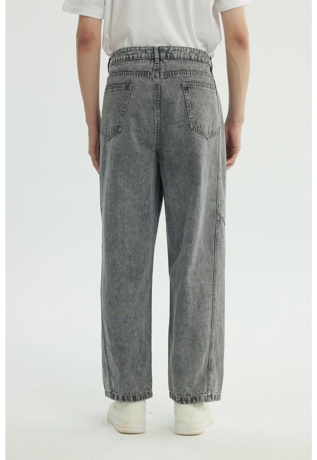 Jeans Hombre Baggy Gris-2