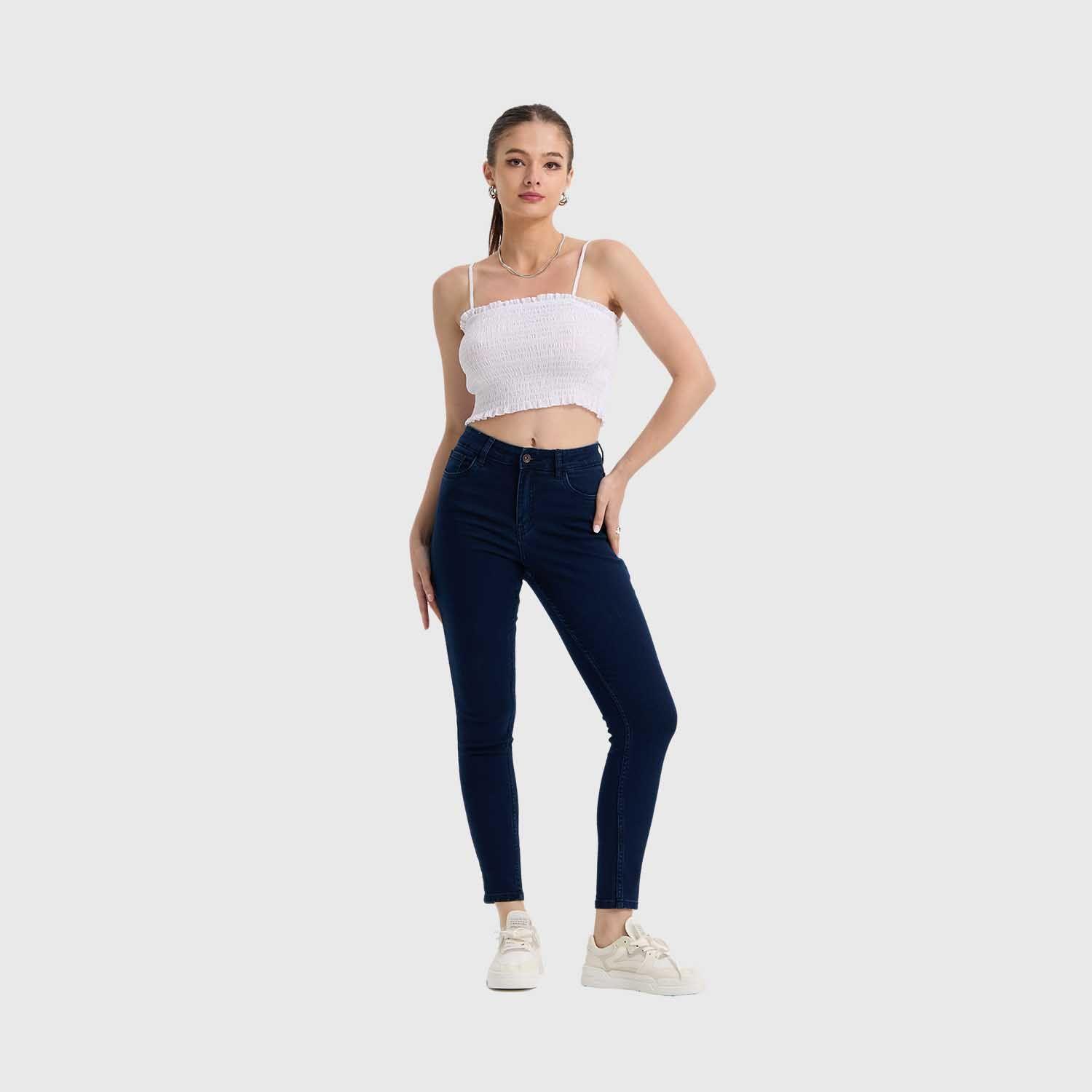 Jeans Mujer Super Skinny Emilia Azul Marino Fashion's Park-3