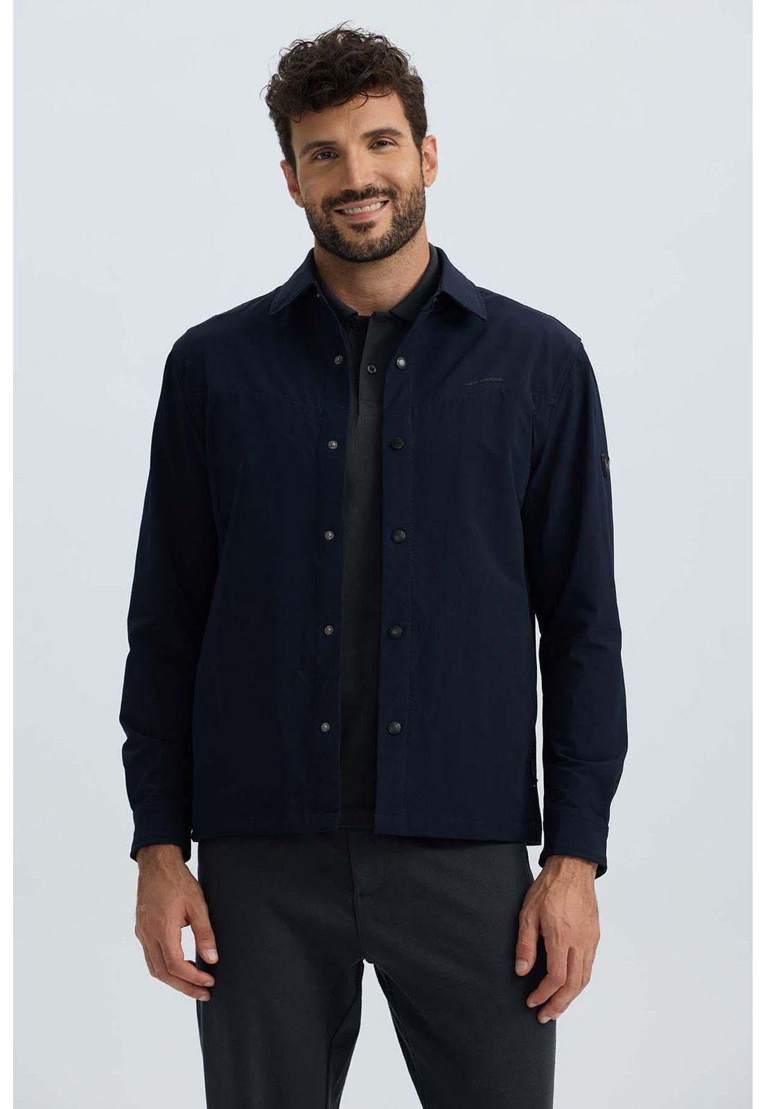 Chaqueta Hombre Detalle Azul Marino-1