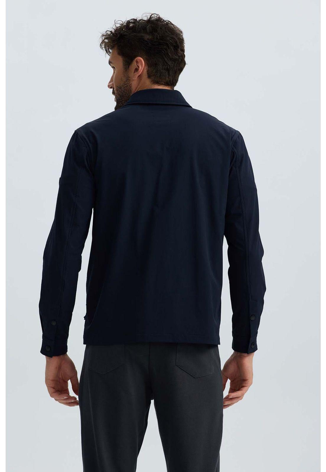 Chaqueta Hombre Detalle Azul Marino-2