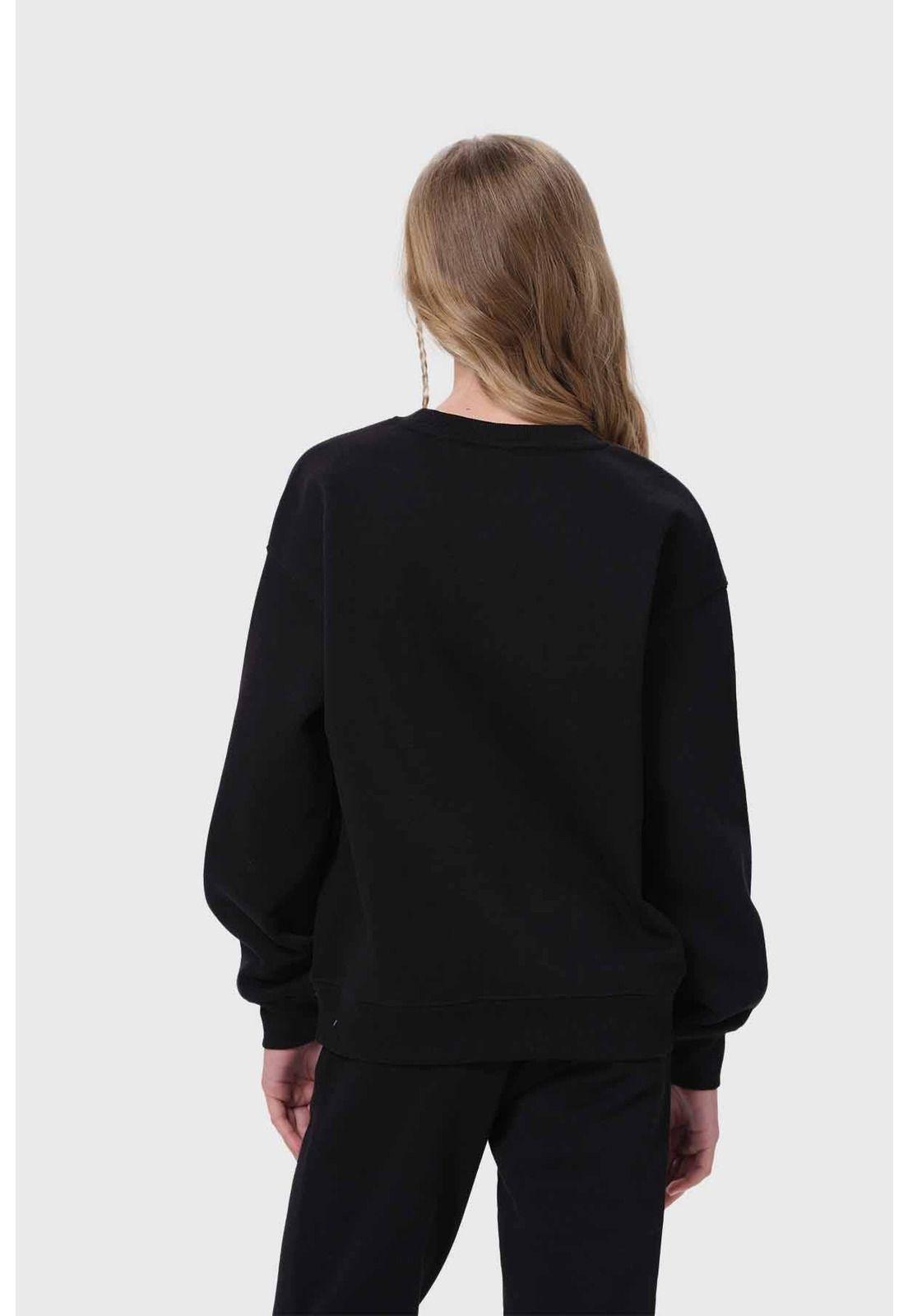 Polerón Niña Básico Negro-2