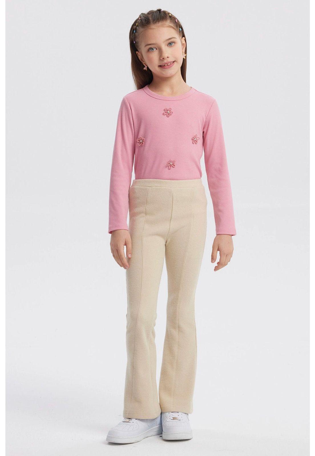 Calza Niña Flare Beige-3