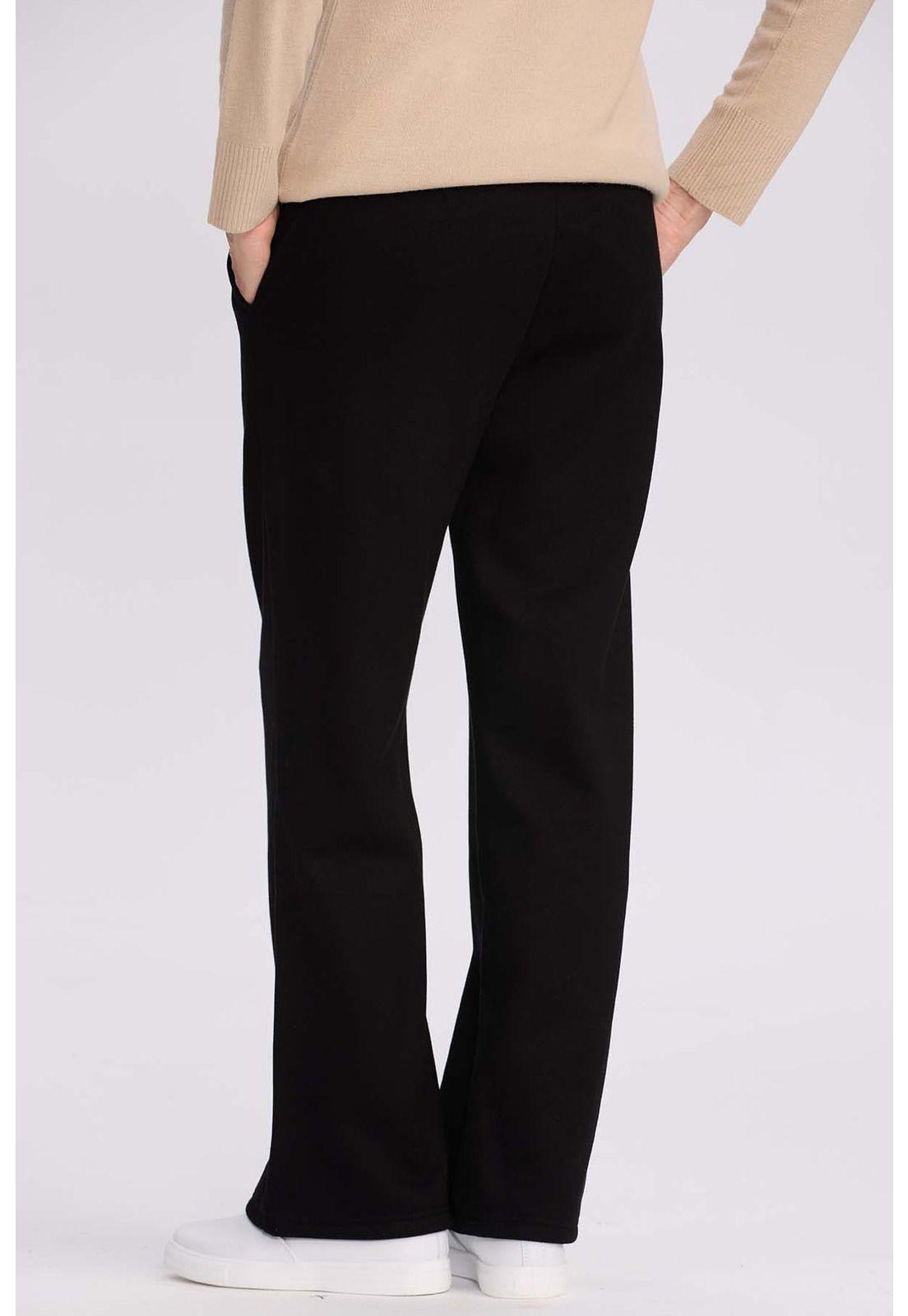 Pantalón Buzo Mujer Doble Faz Negro-2