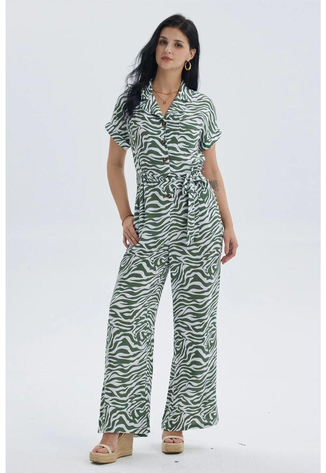 Enteritos Mujer Largo Blanco/ Verde-1