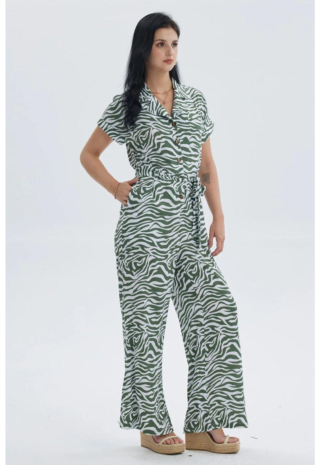 Enteritos Mujer Largo Blanco/ Verde-2