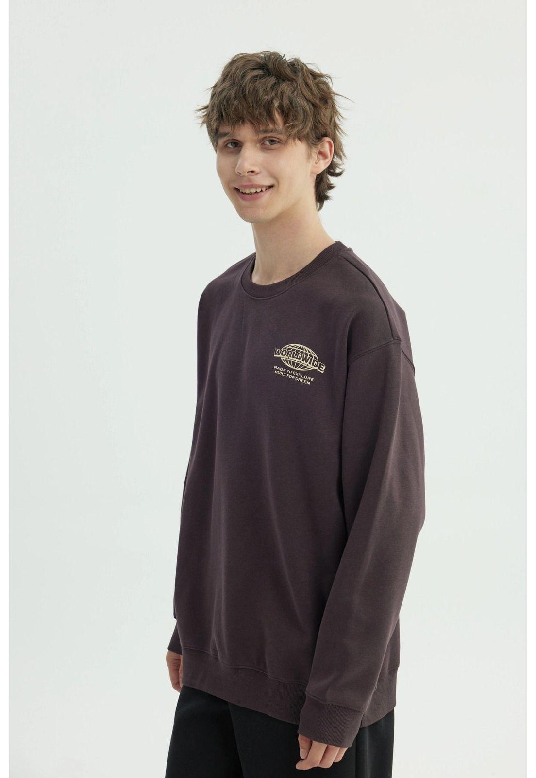 Polerón Hombre Oversize Burdeo - lV-1