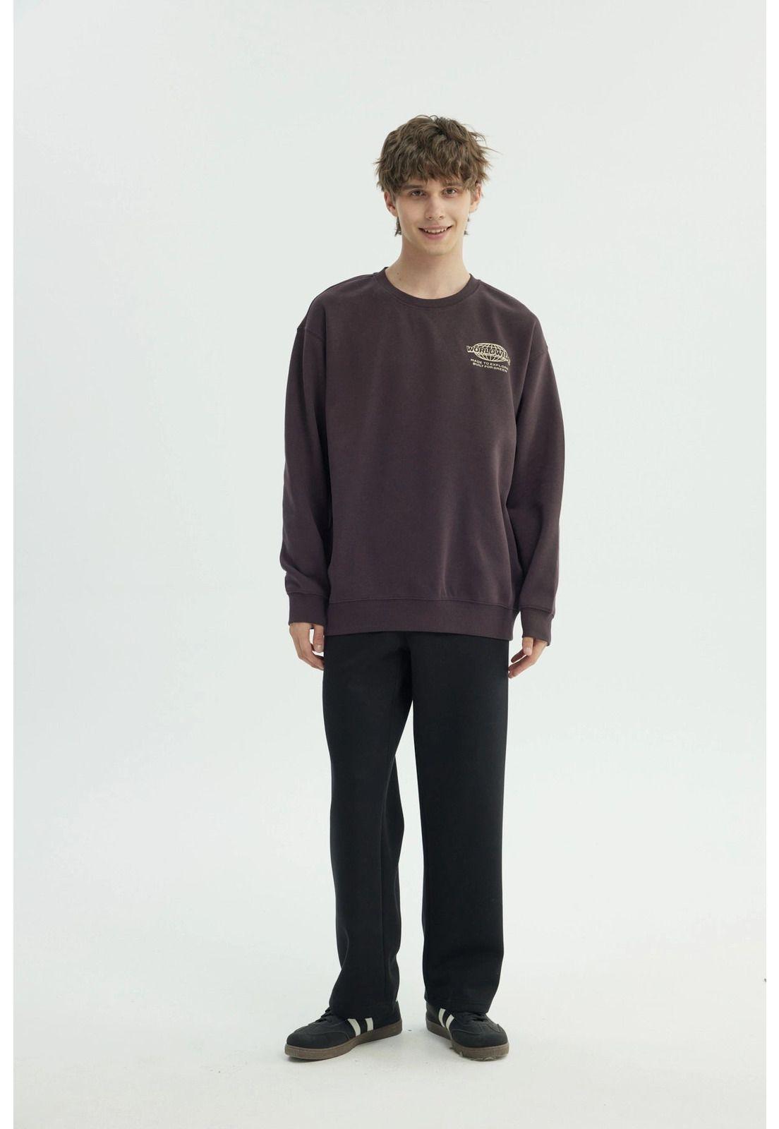 Polerón Hombre Oversize Burdeo - lV-3